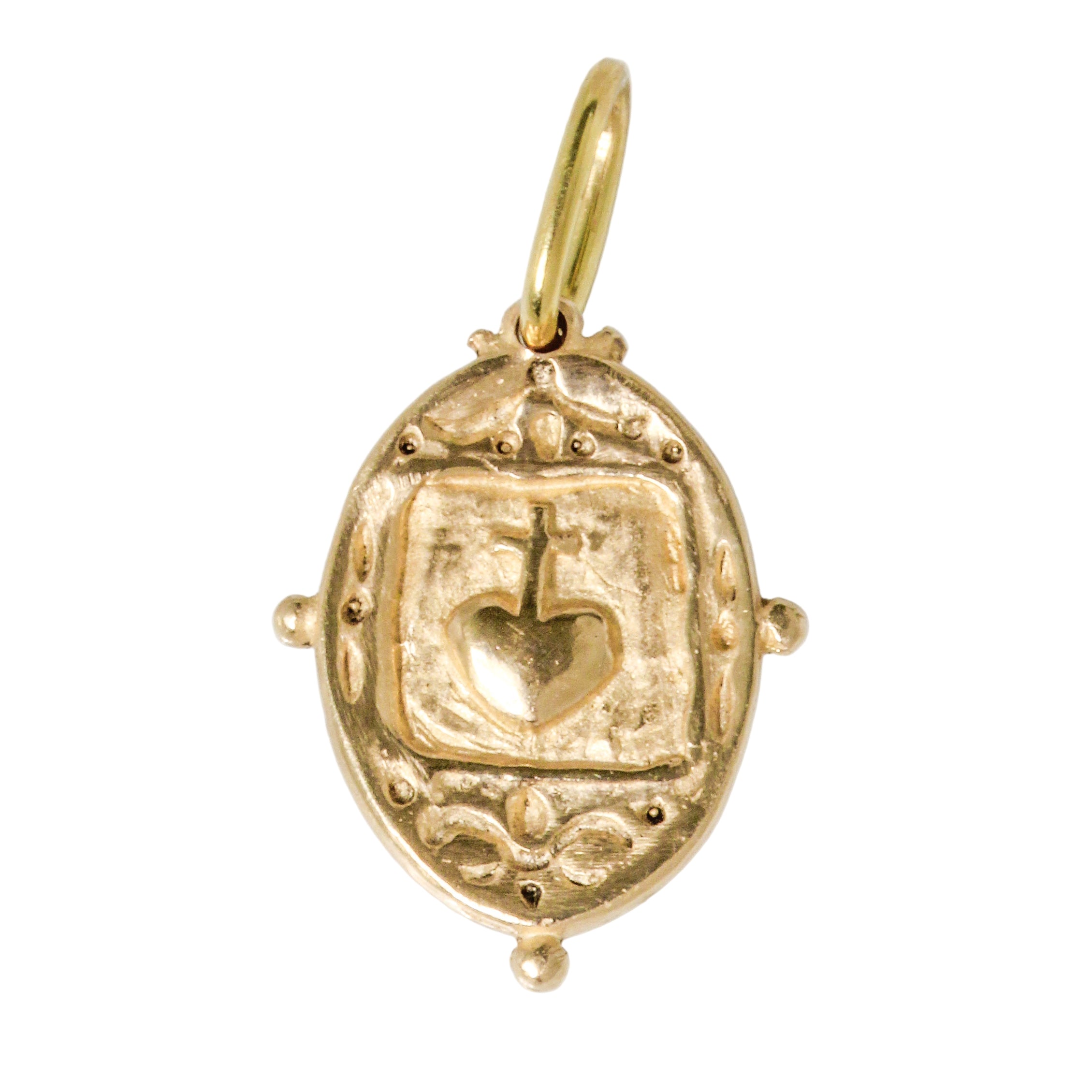 14K Key + Heart Charm-Erica Molinari