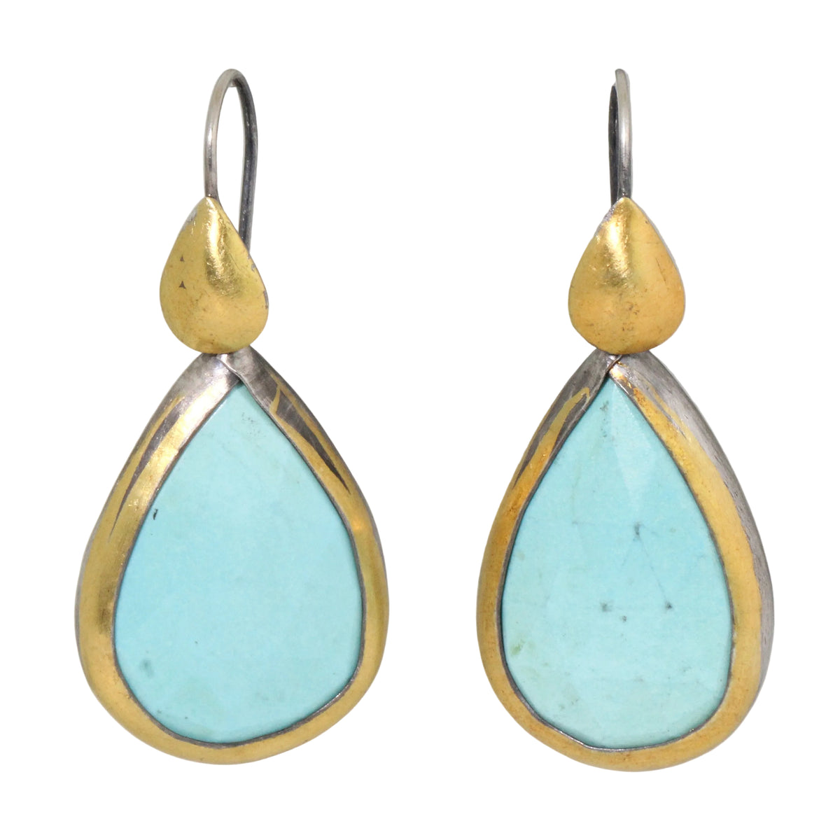 Turquoise Teardrop Drop Earrings