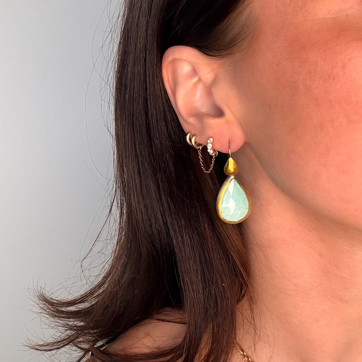 Turquoise Teardrop Drop Earrings