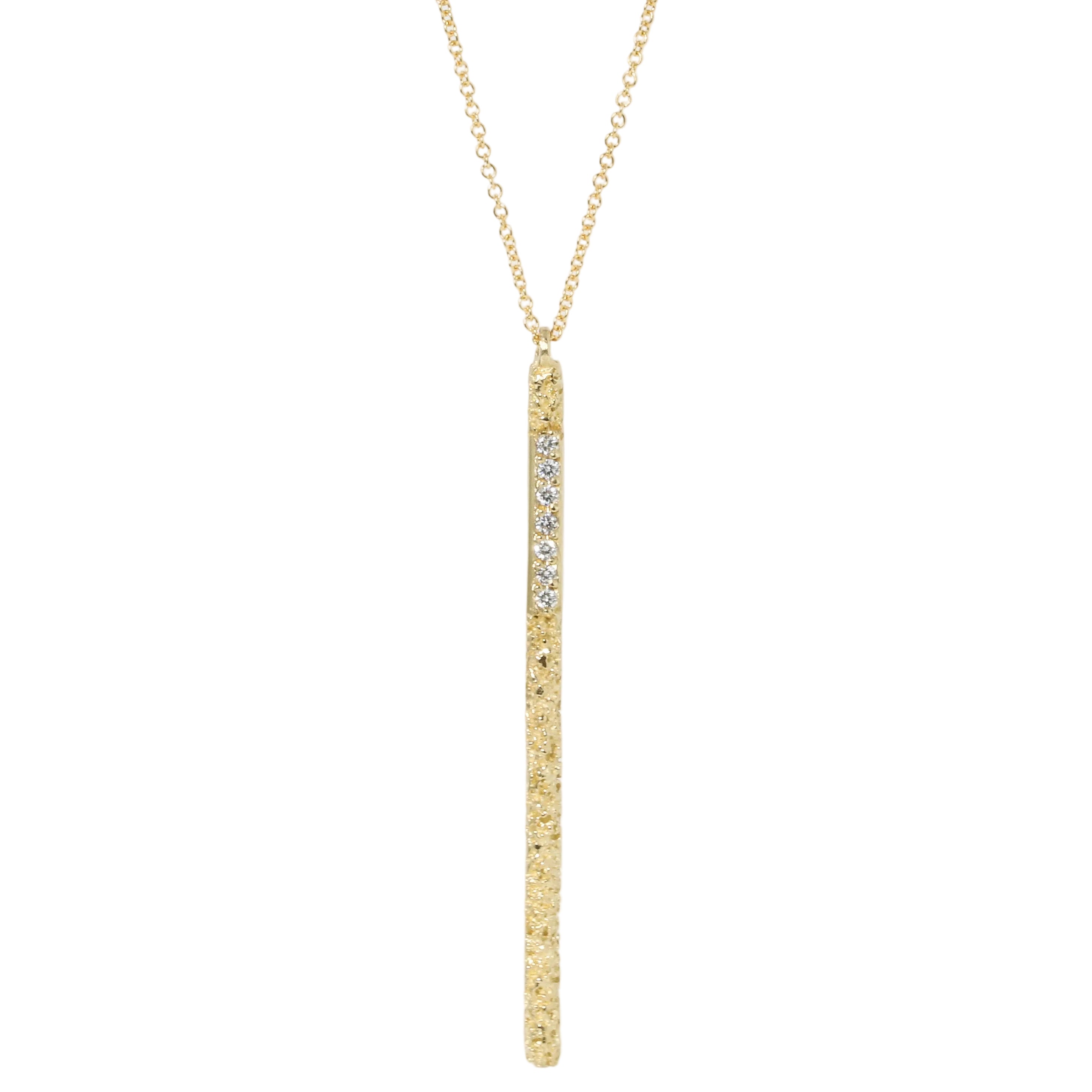 Moss Stick Diamond Necklace