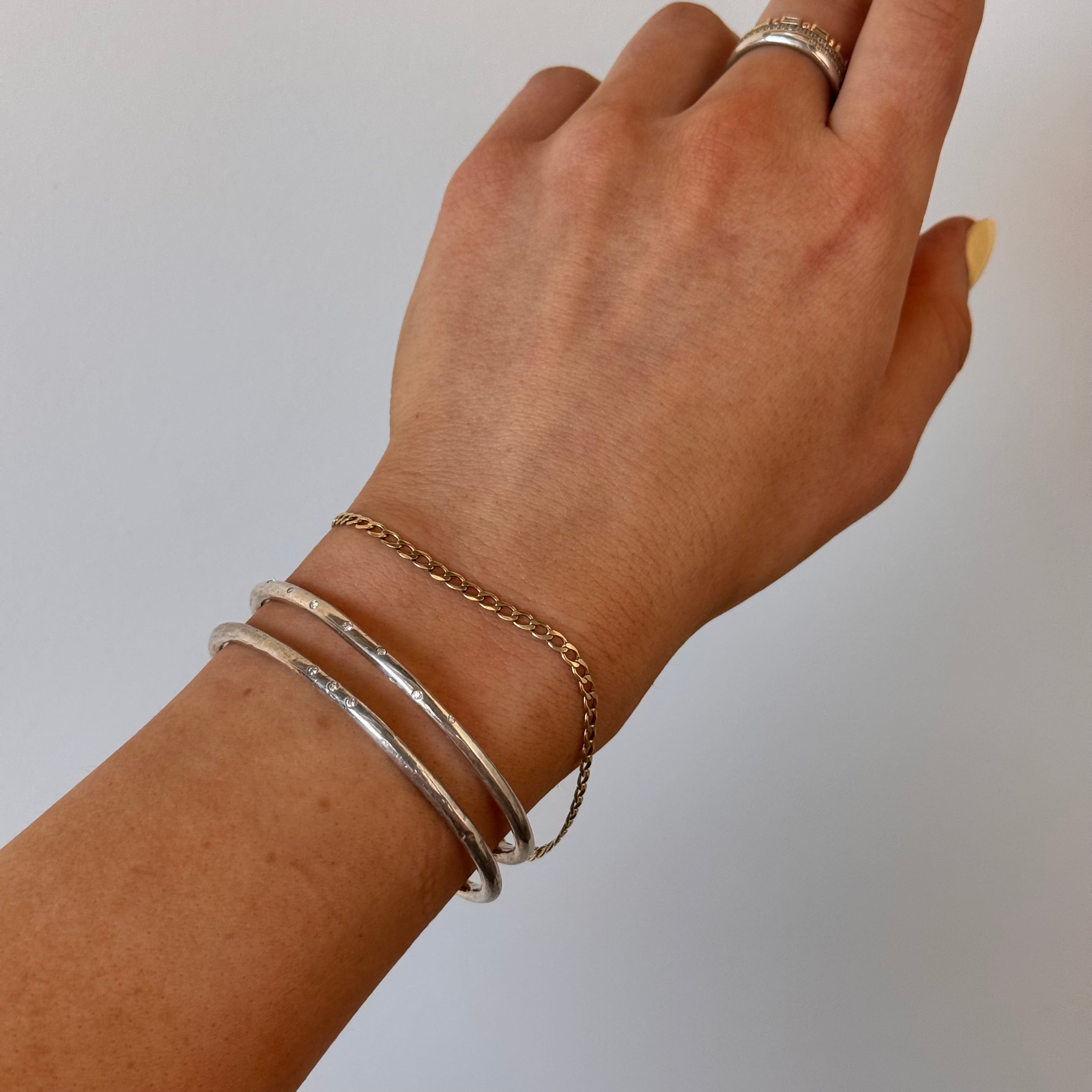 3 Diamond Cuff Bracelet