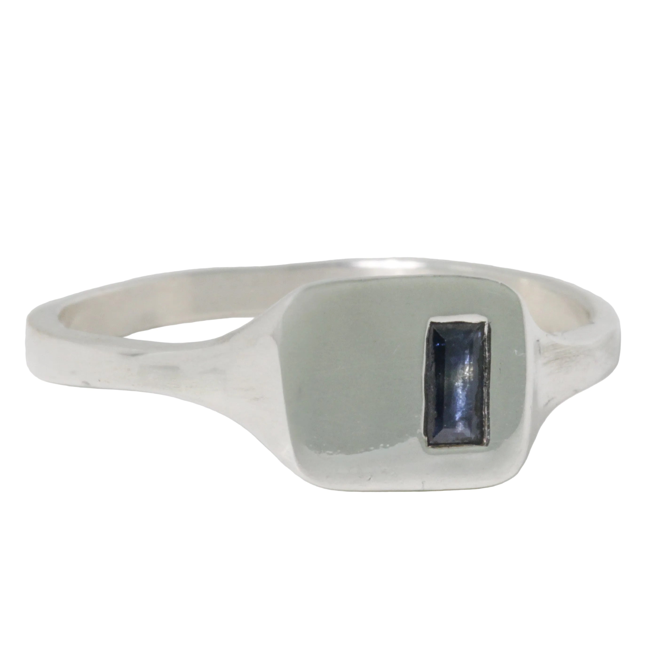 Blue Sapphire Frame Ring