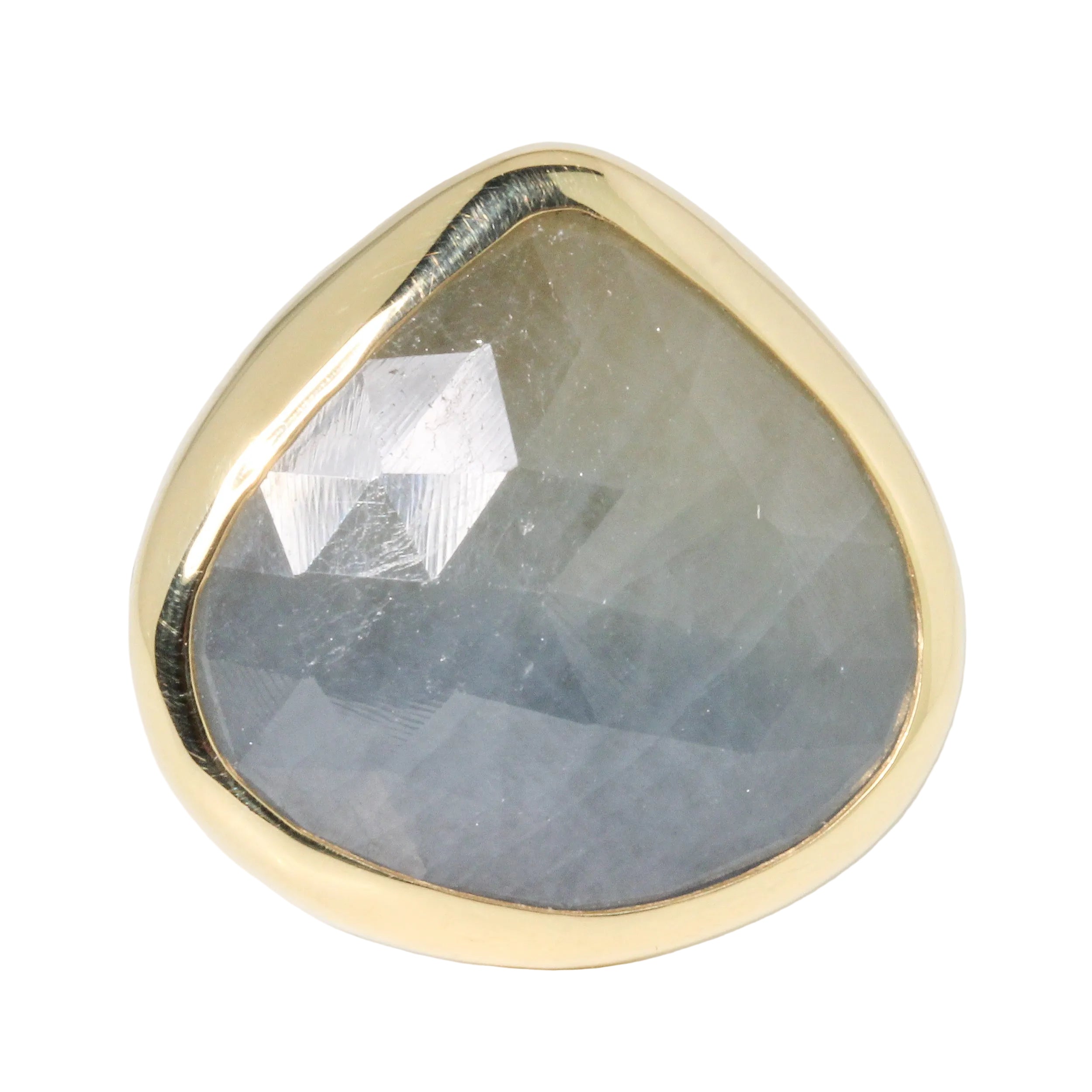 Ombre Linen Sapphire Lotus Ring