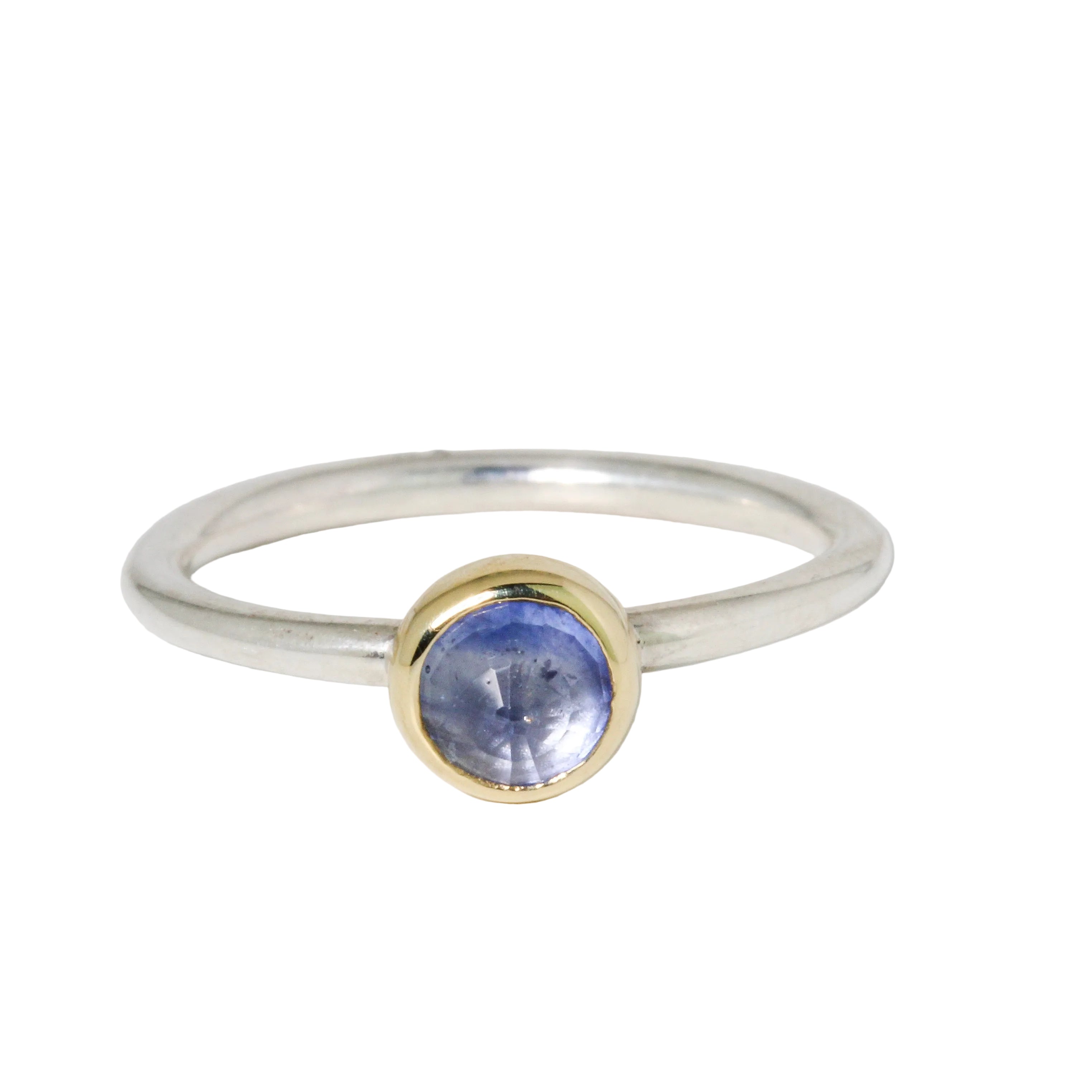 Blue-Purple Sapphire Stacking Ring