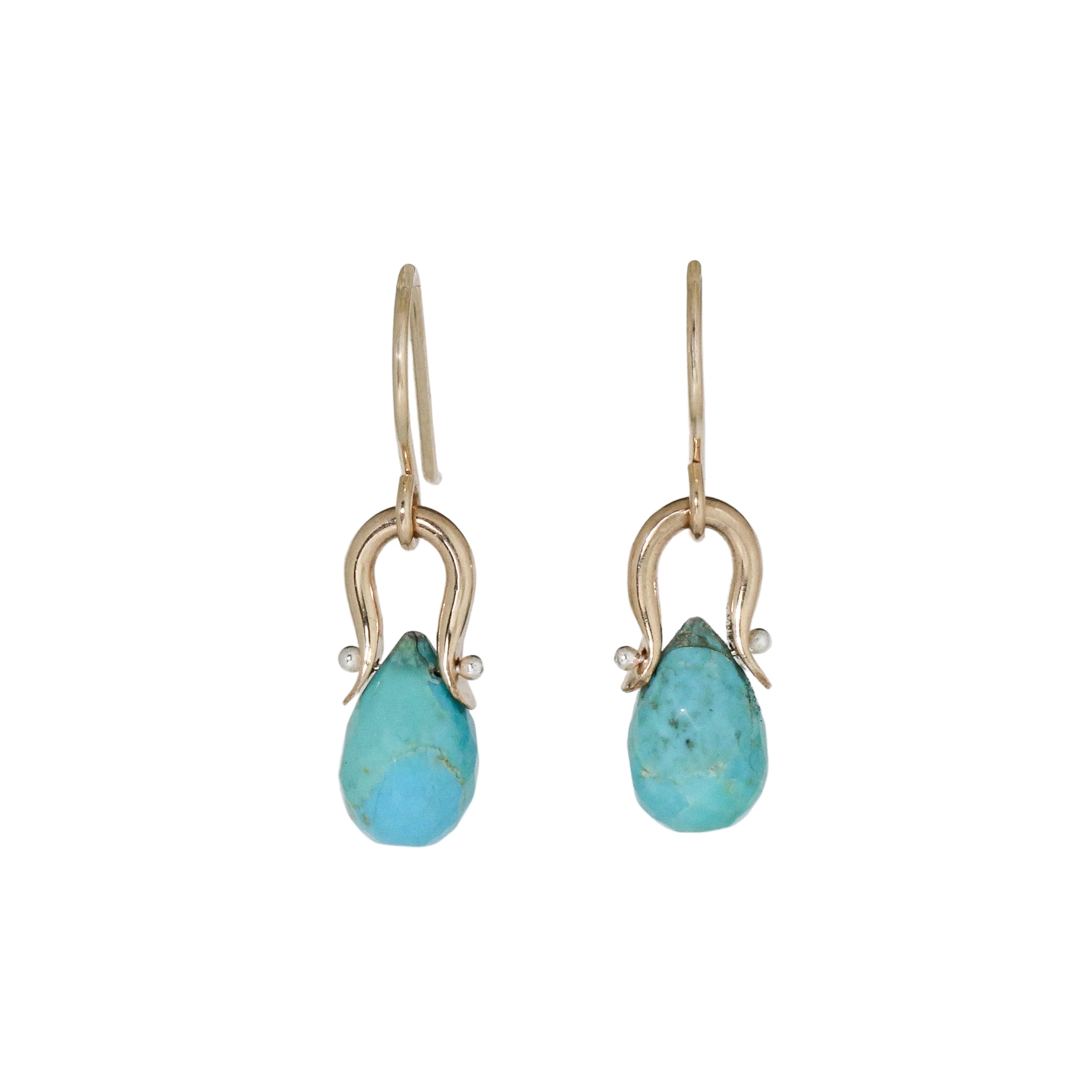 Petite Archer Turquoise Earrings