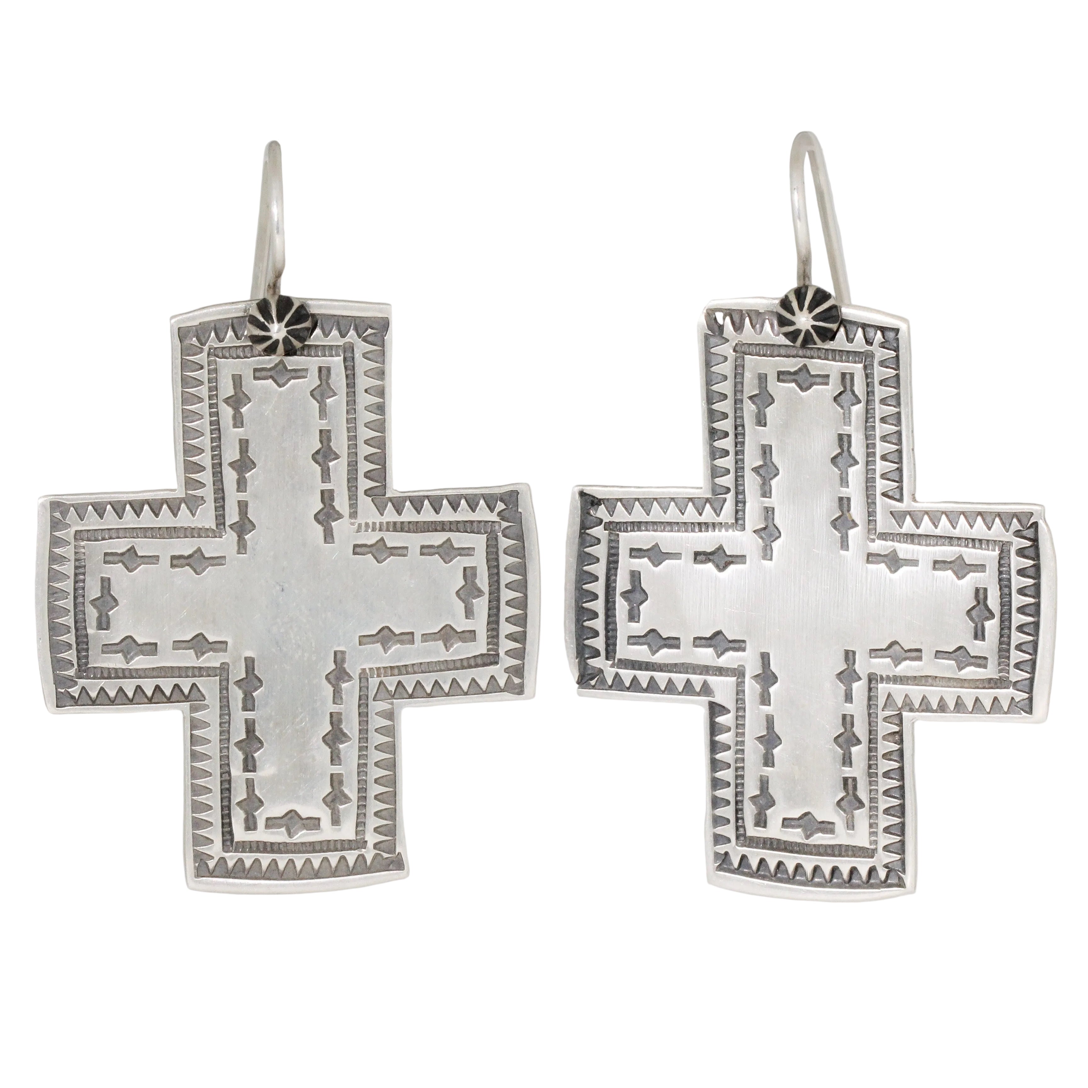 Vintage D. Cadman Cross Earrings