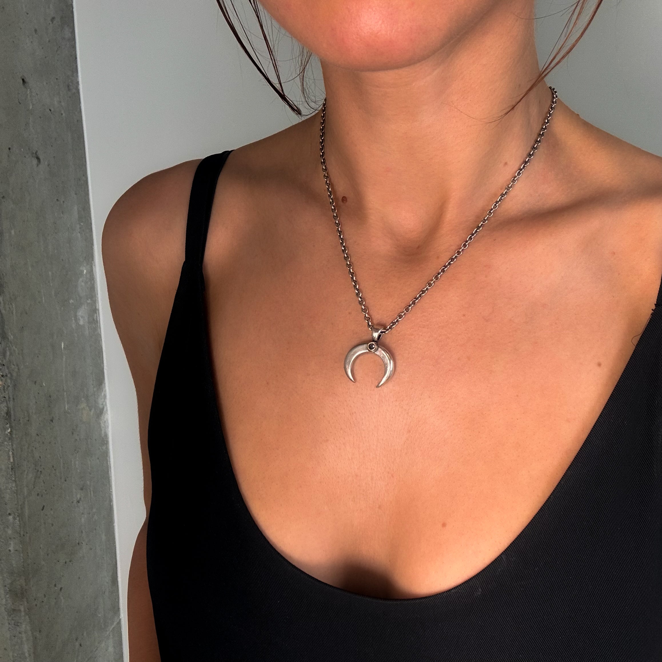 Dennis Hogan Diamond Crescent Naja Necklace