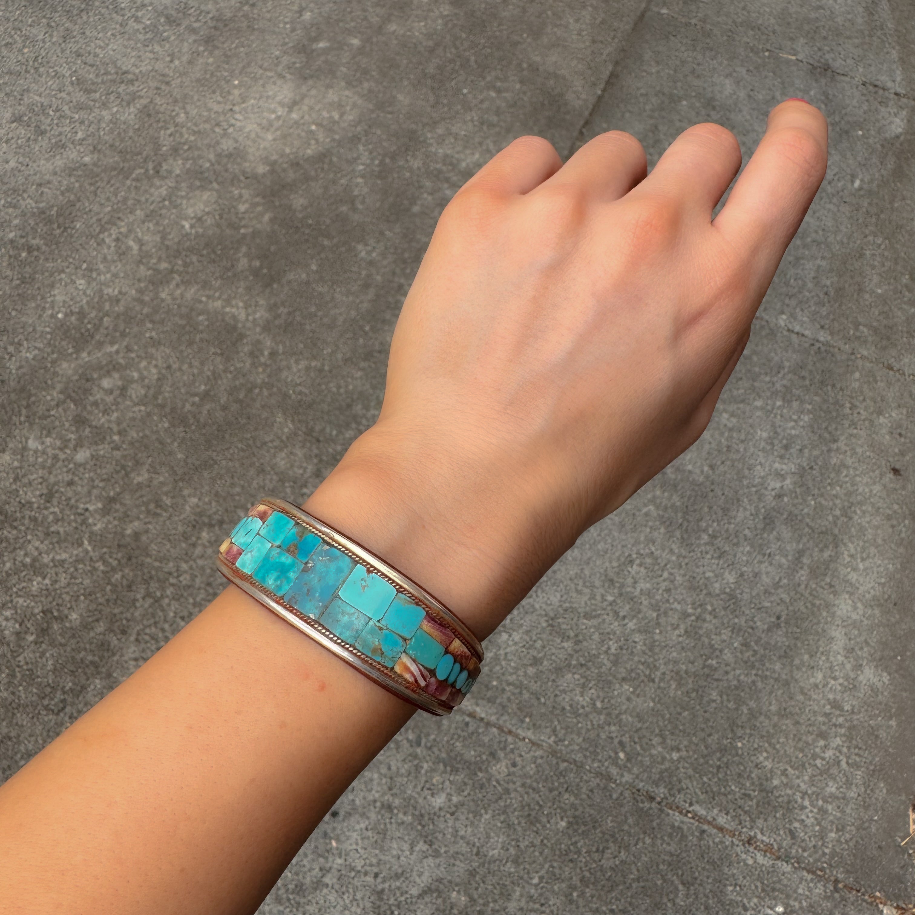 Charlie Favour Mosaic Cuff Bracelet