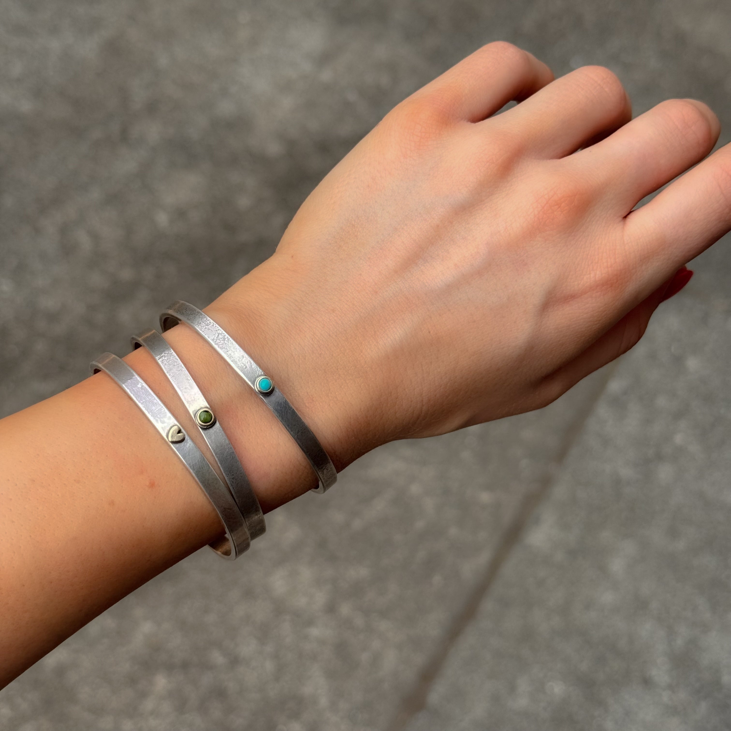 Dennis Hogan Green Turquoise Taos Cuff Bracelet