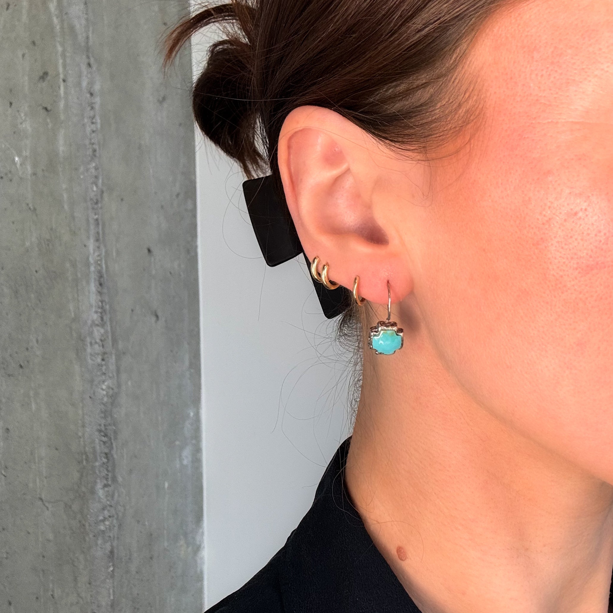 Lucky Cross Charm Earrings
