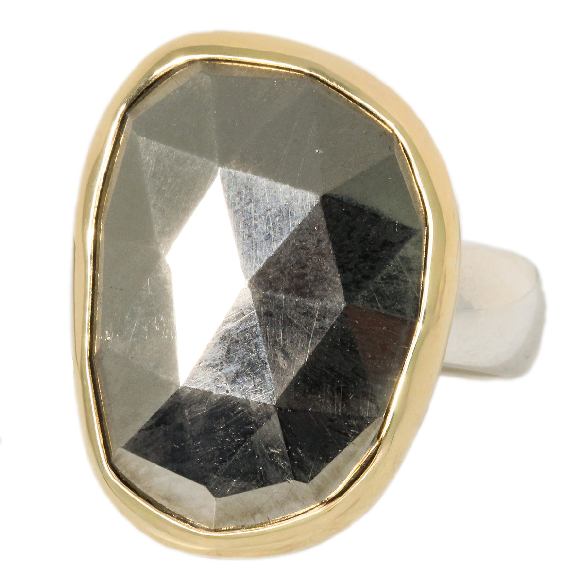 Gold Hematite Ring