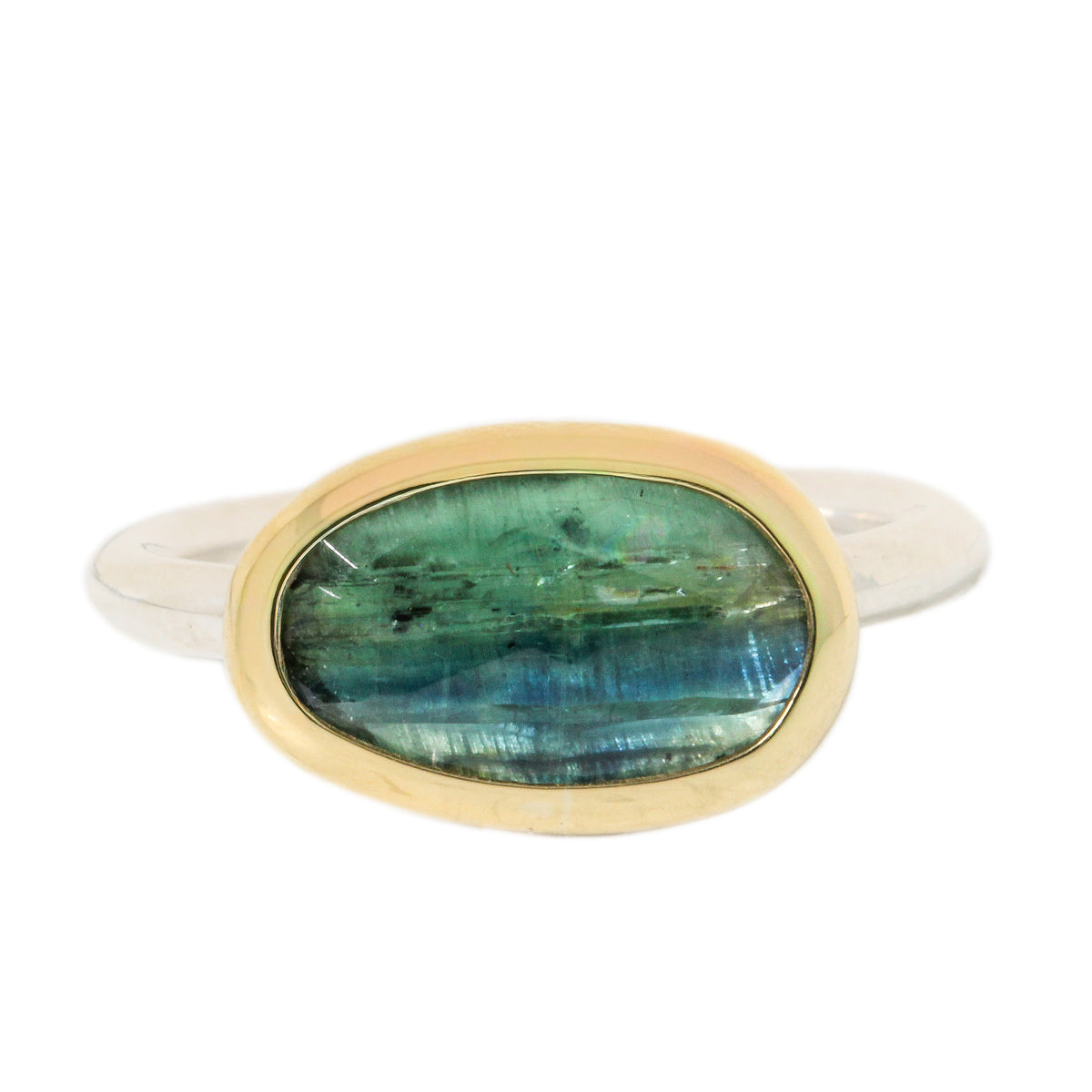 Bi-Colored Kyanite Ring