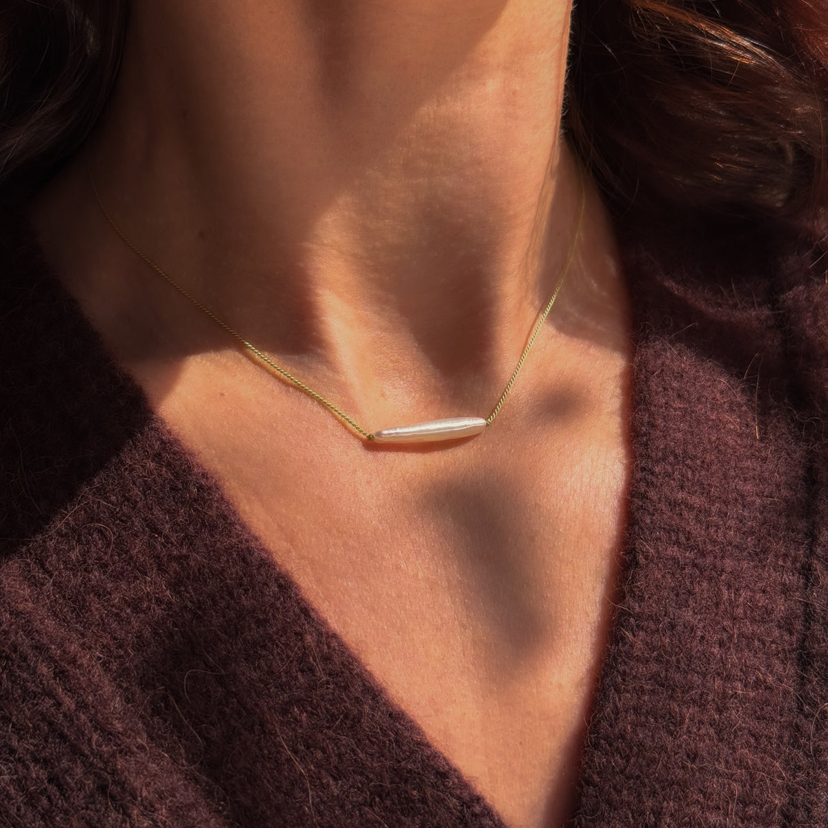Freshwater Stick Pearl Necklace