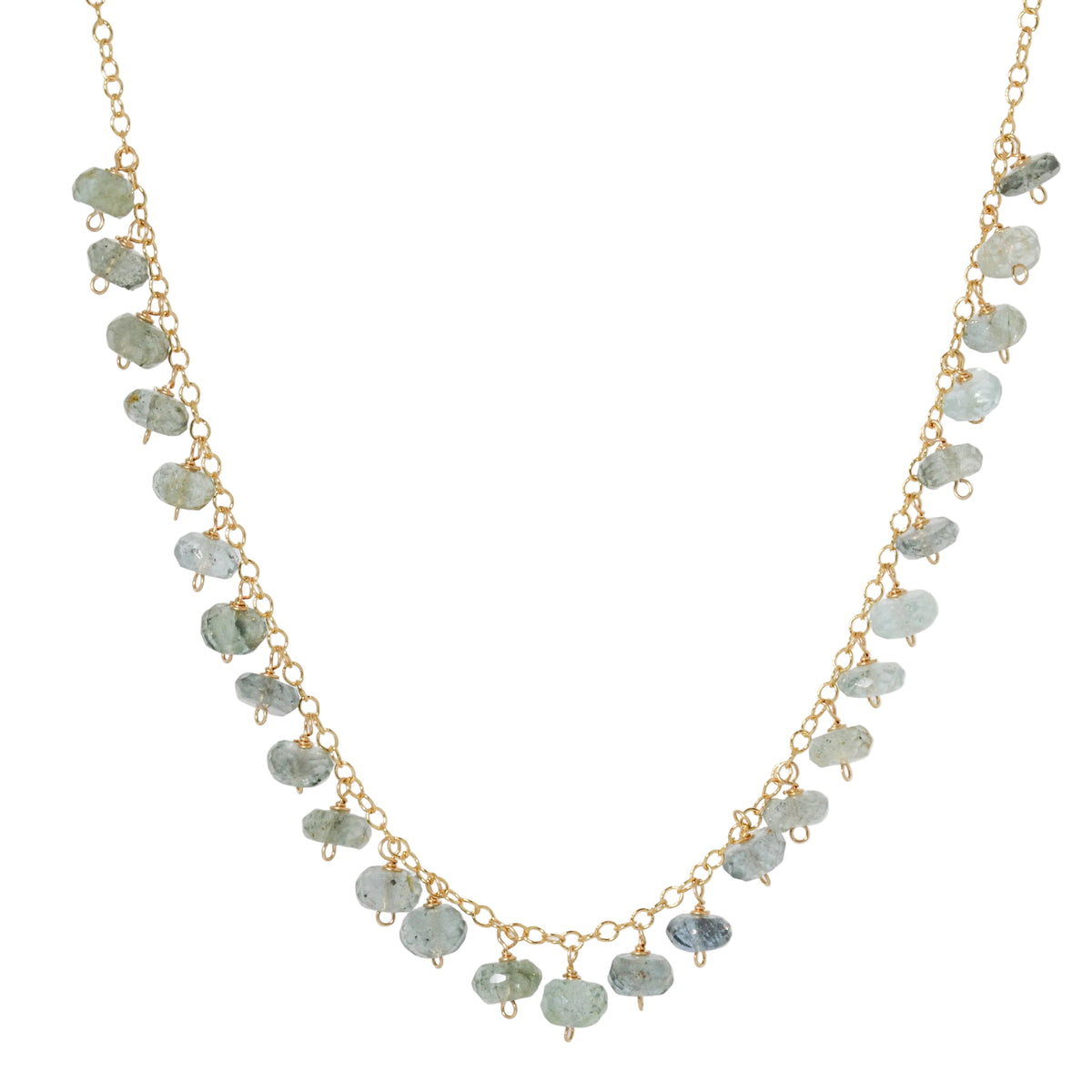 Aquamarine Collar Necklace