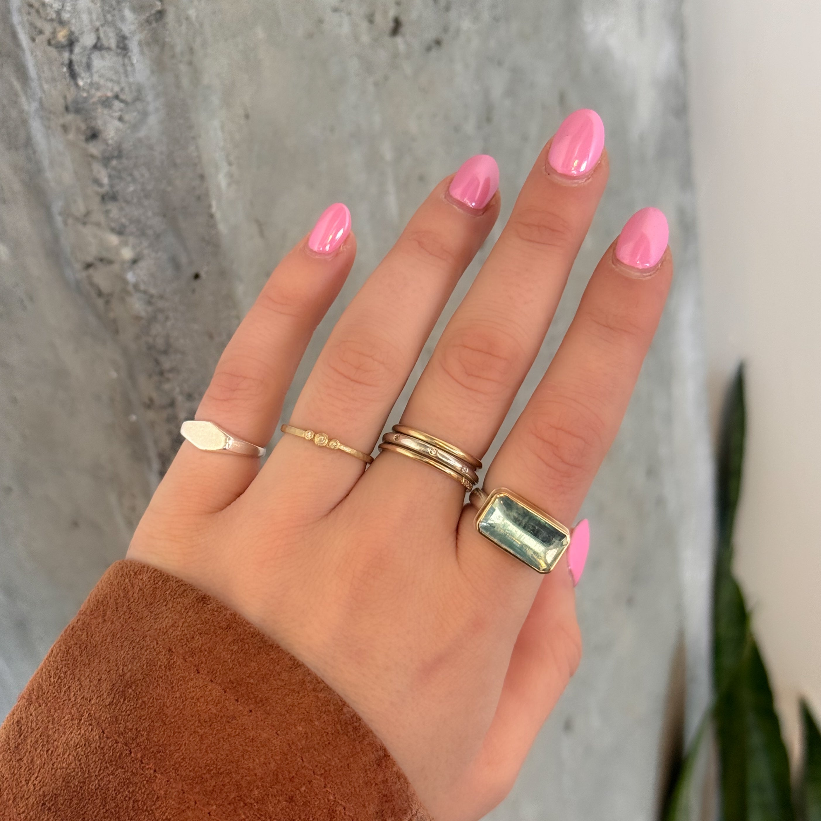 Victoria-Cunningham-hammered-triple-diamond-band