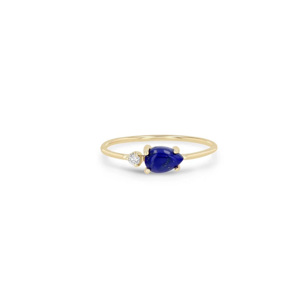 Lapis & Diamond Ring