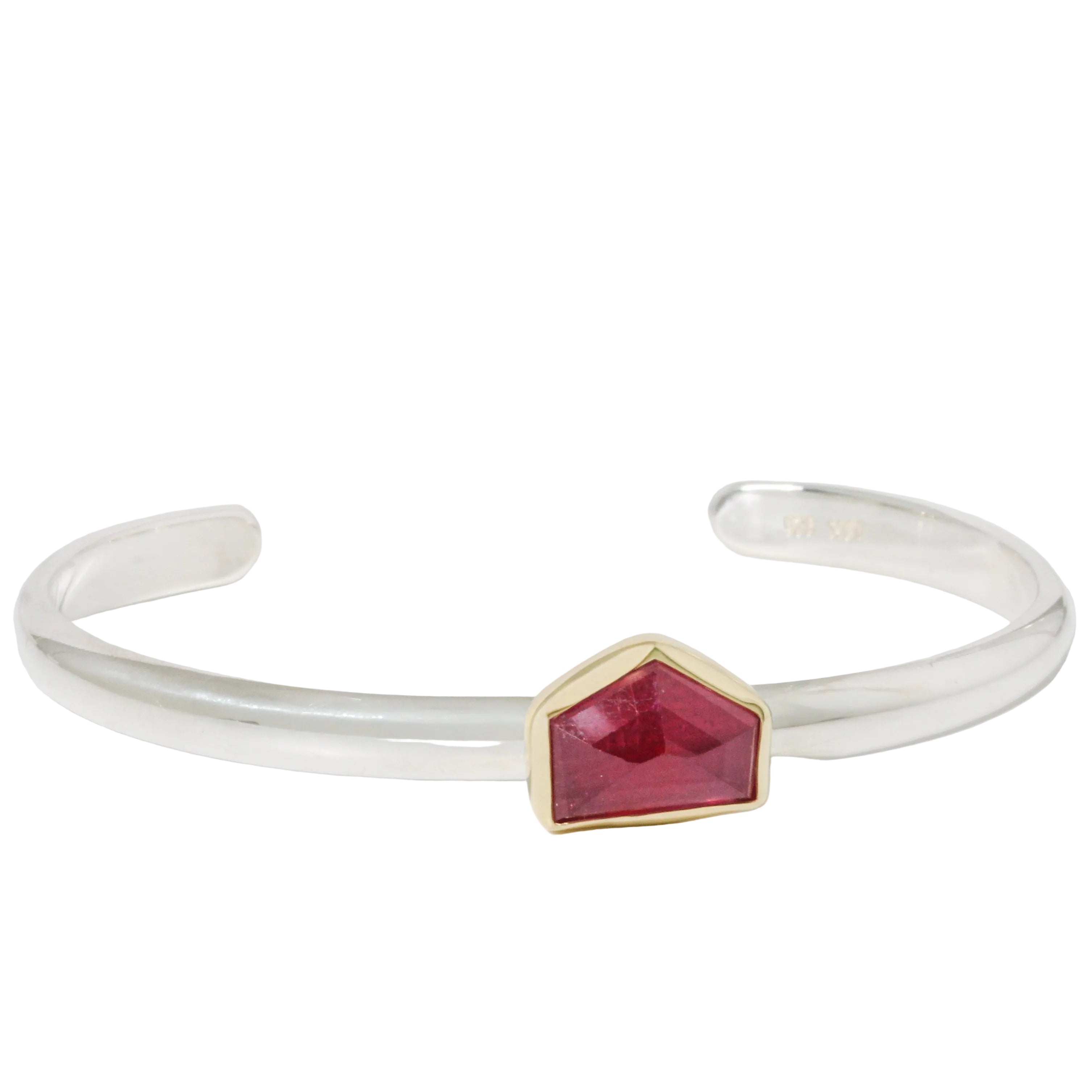 Asymmetrical Ruby Cuff Bracelet-Sara Thompson