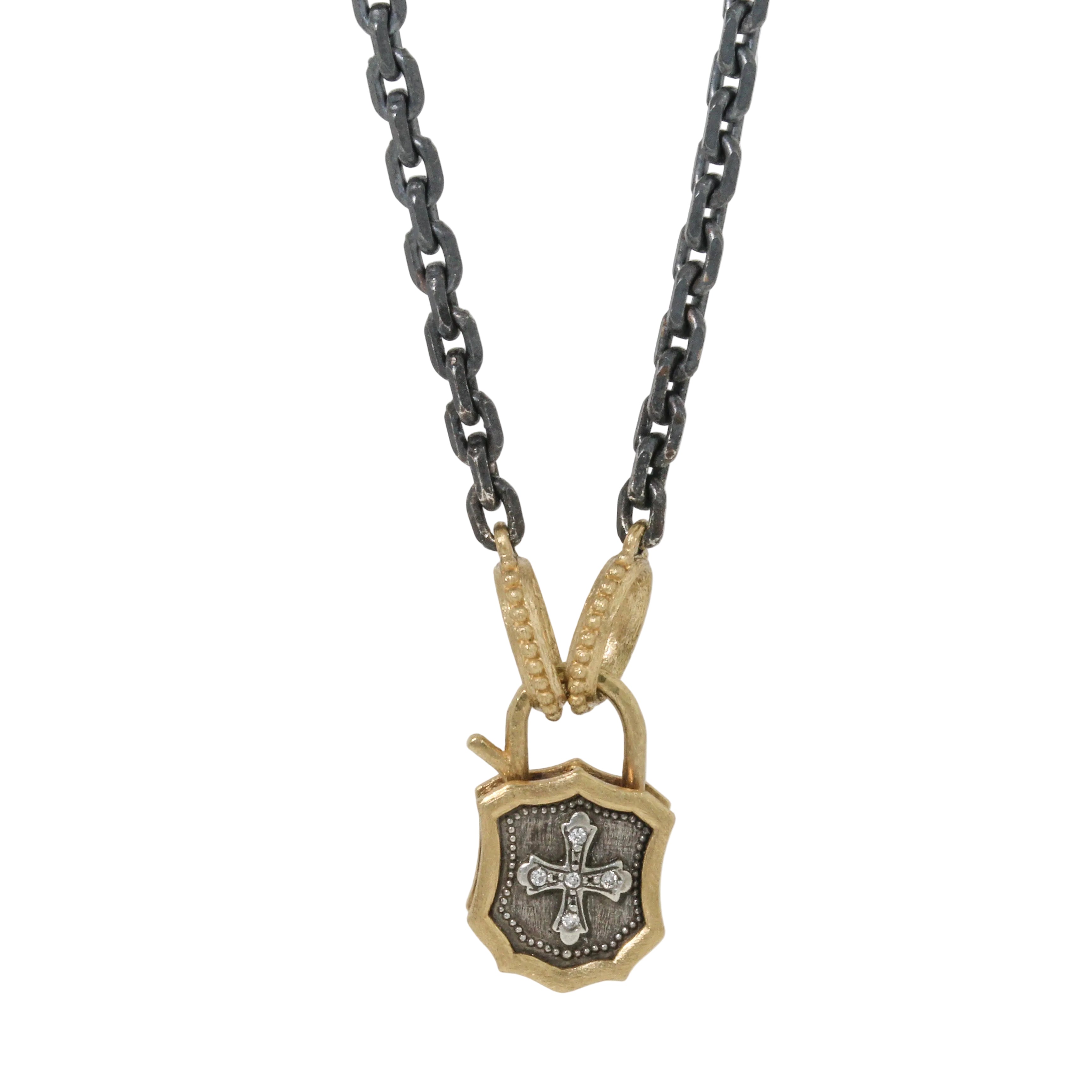 Medium Rectangle Link Open Granule End Chain-Erica Molinari