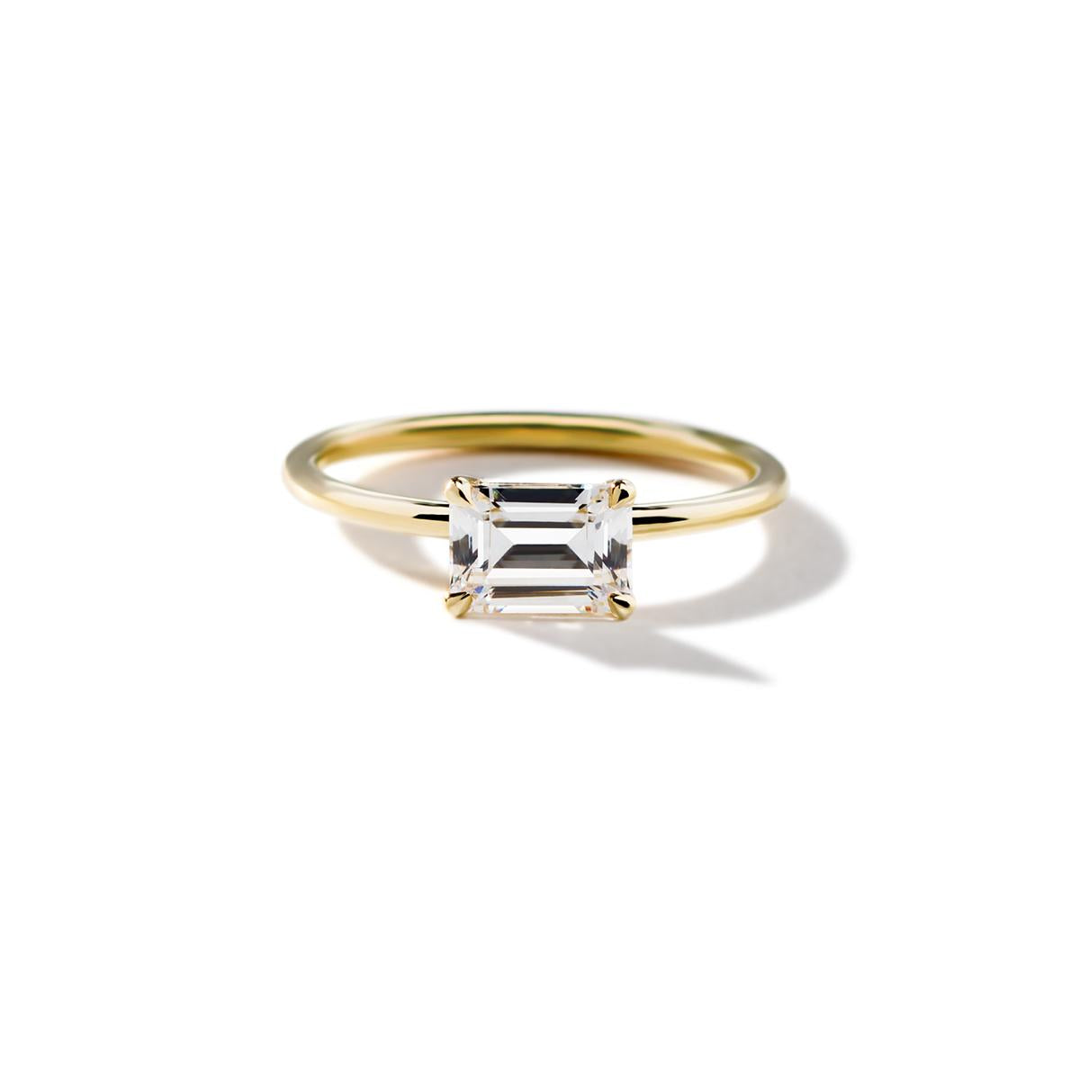 East-West Pixie Engagement Ring-Unbridaled Collective