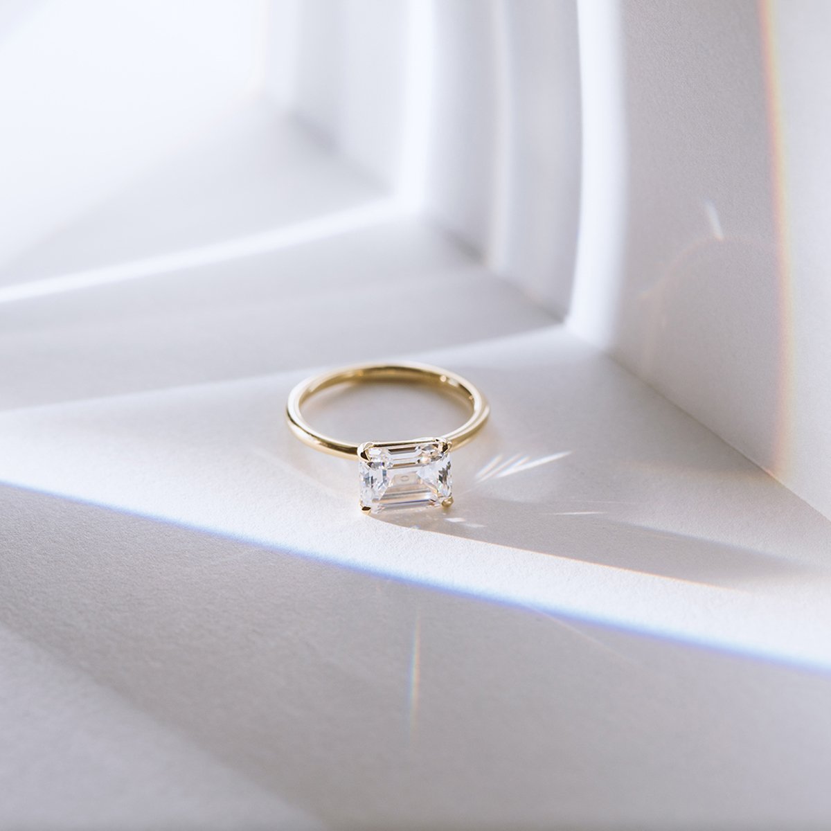East-West Pixie Engagement Ring-Unbridaled Collective