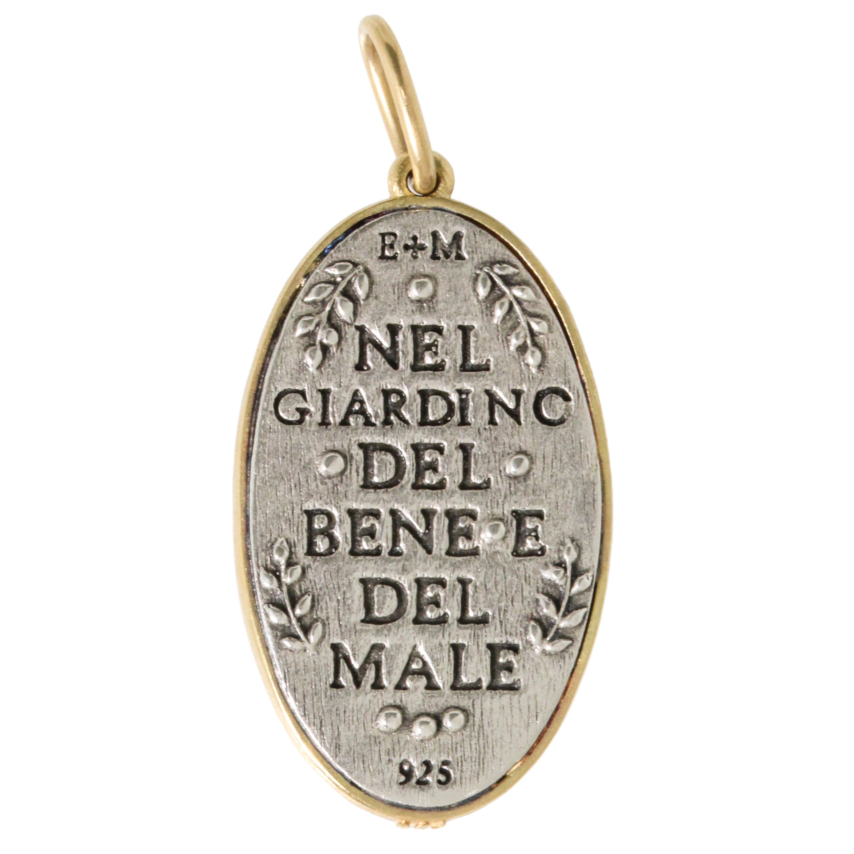 Oval Floral Snake Charm-Erica Molinari