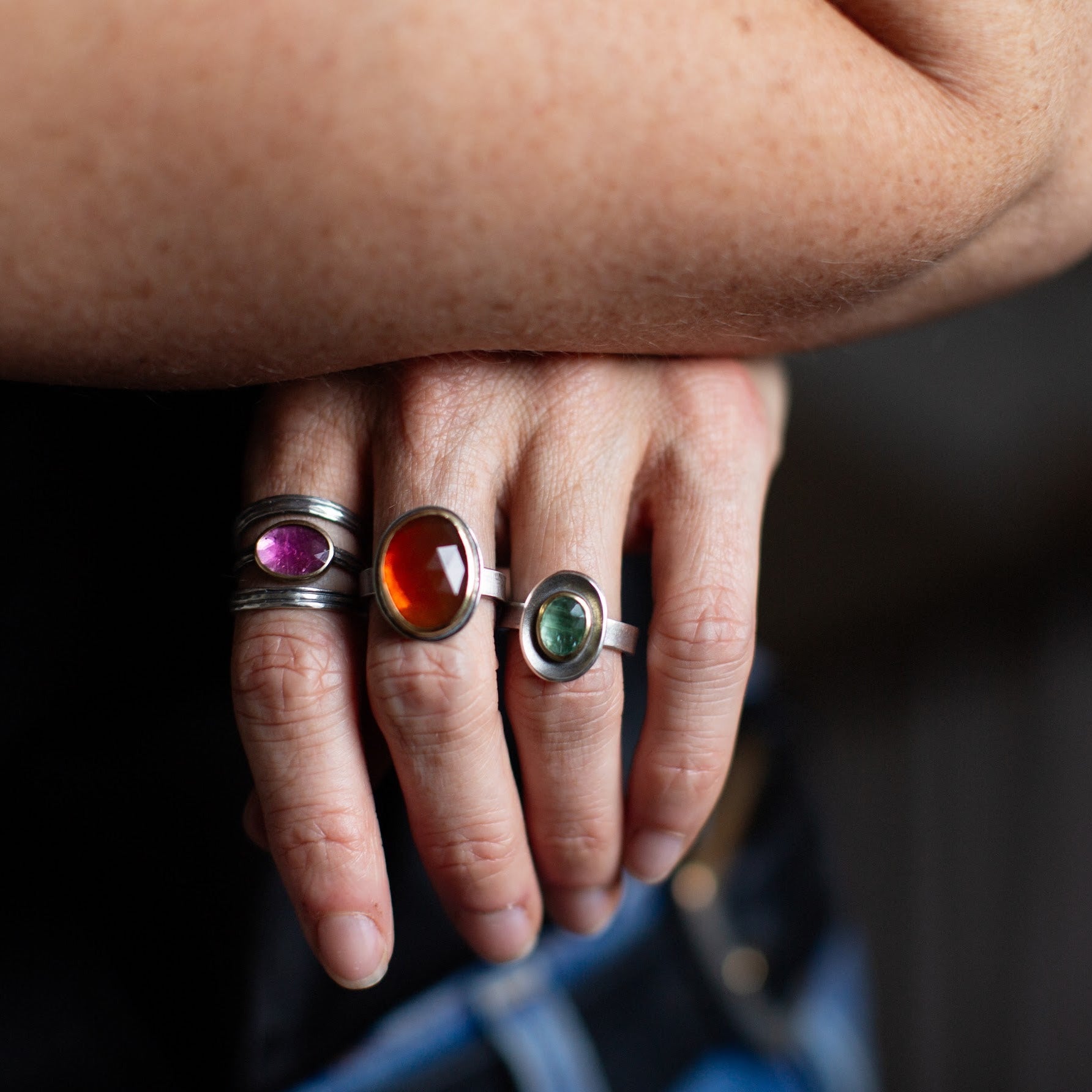 Mexican Fire Opal Ring-Austin Titus