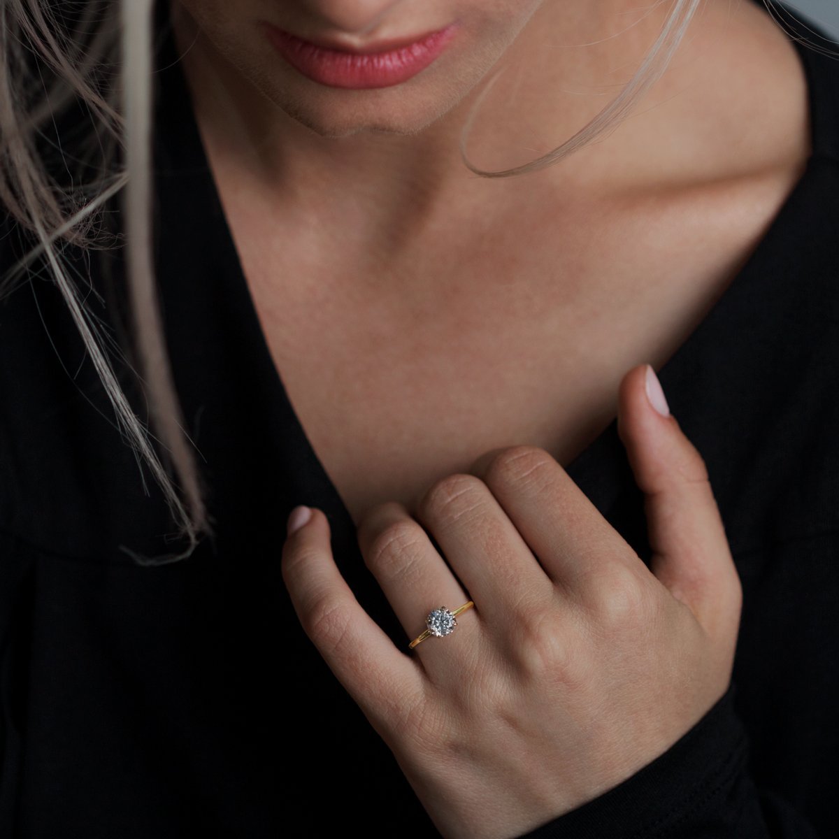 Solitaire Diamond Engagement Ring-Unbridaled Collective
