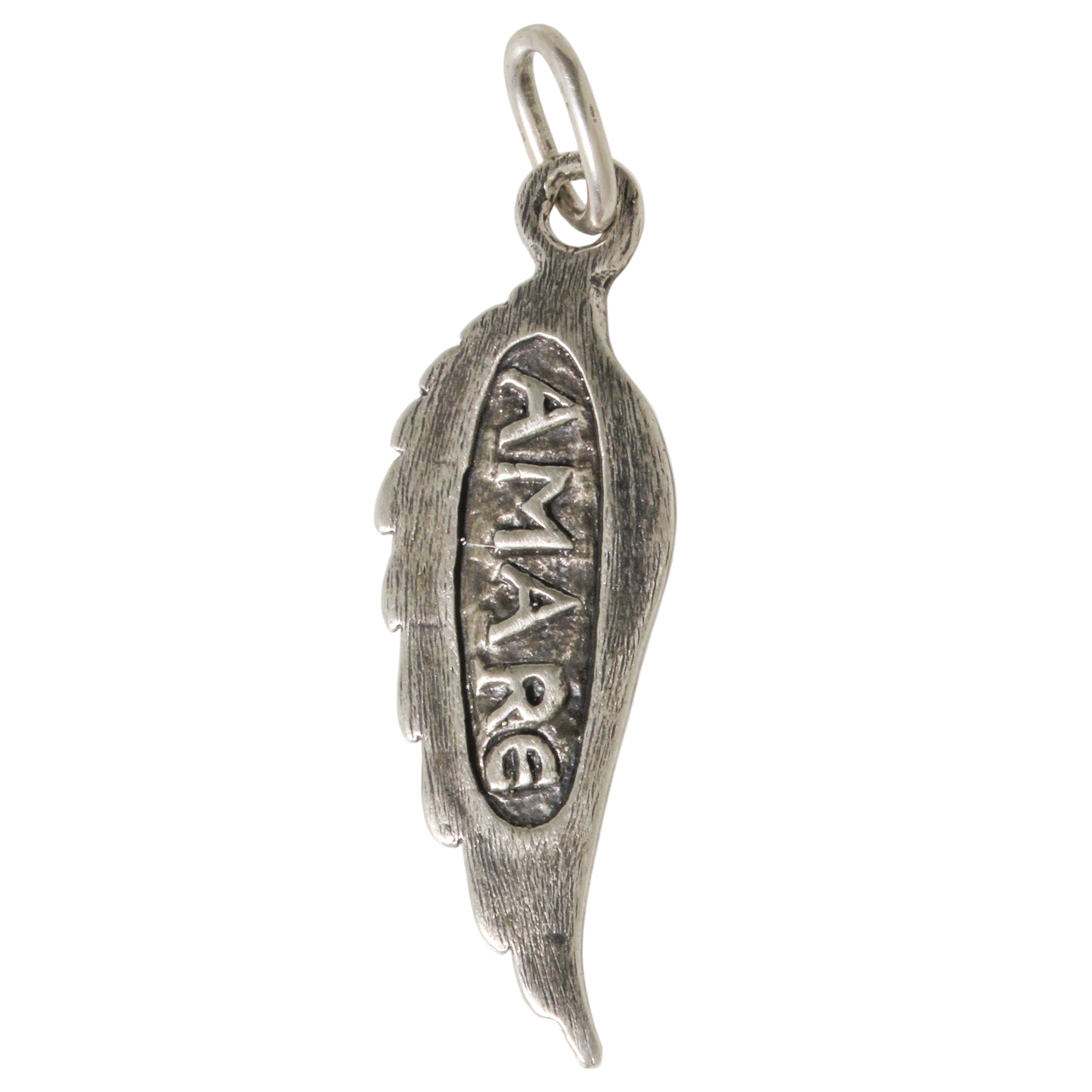 Sterling Feathered Wing Charm-Erica Molinari