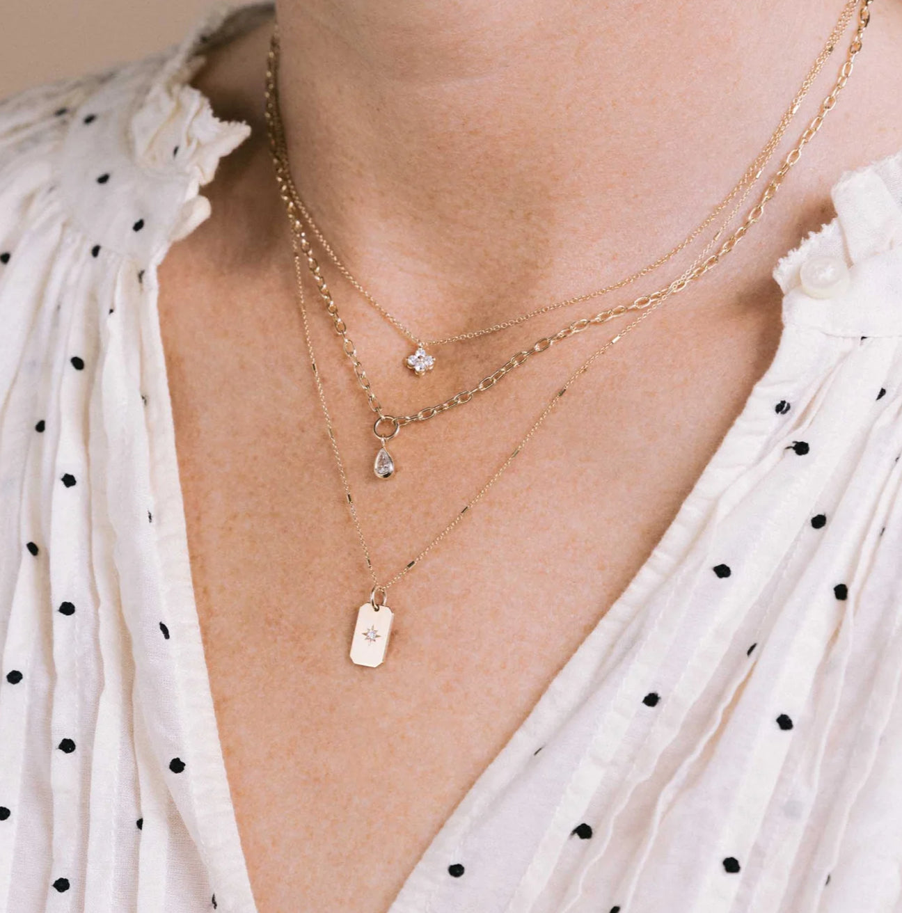Teardrop Diamond Necklace-Zoë Chicco
