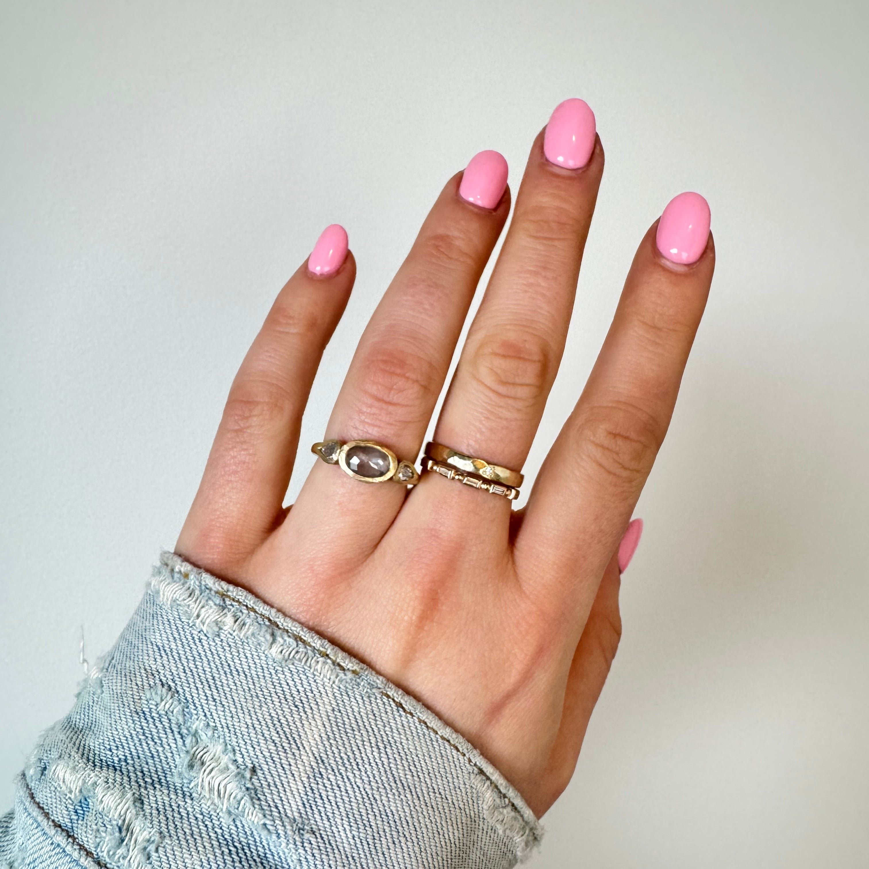Triple Rose 1.10tcw Diamond Ring-Victoria Cunningham