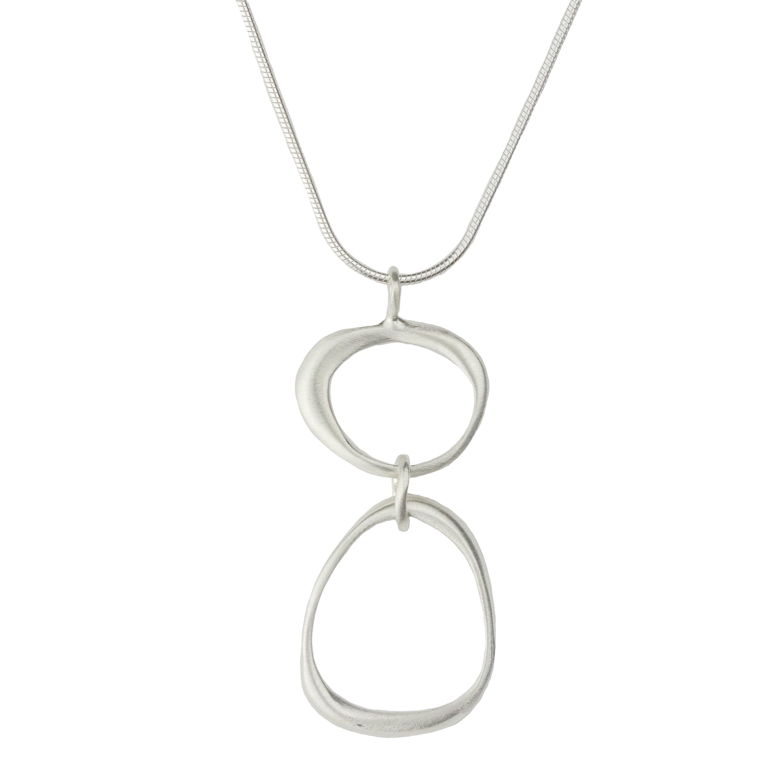 Large and Small Organic Circle Necklace-Philippa Roberts
