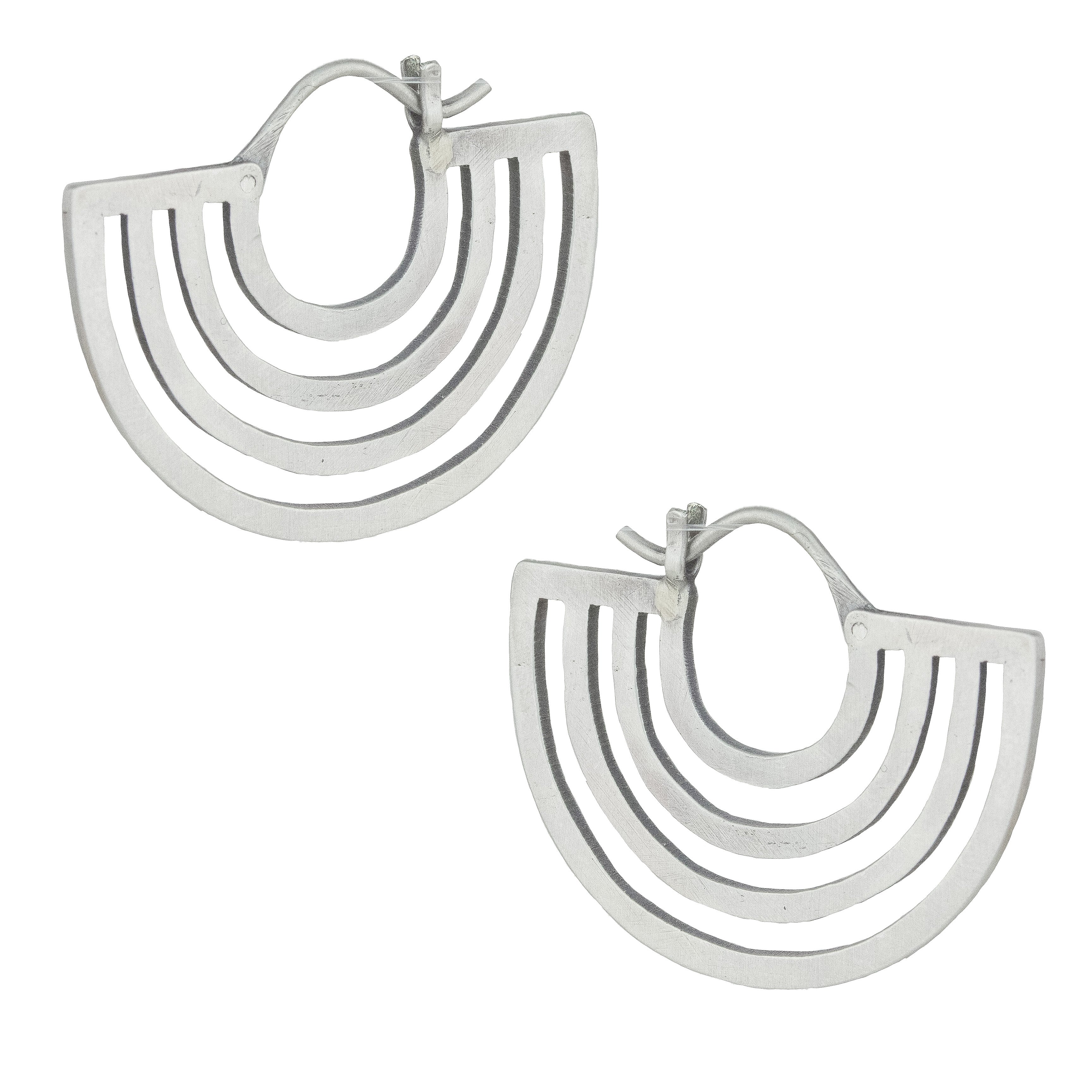 Mayan Hoop Earrings-Jane Diaz