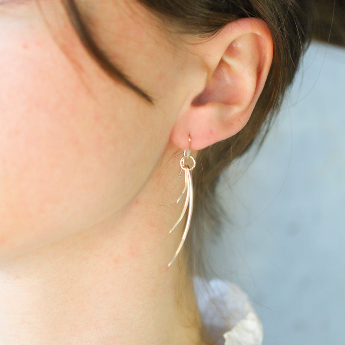 Small Whisp Earrings-Glacier Lily