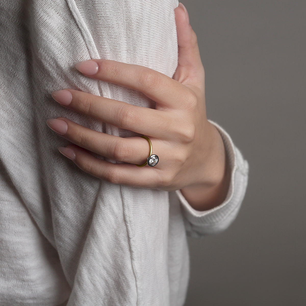 Bezel Engagement Ring