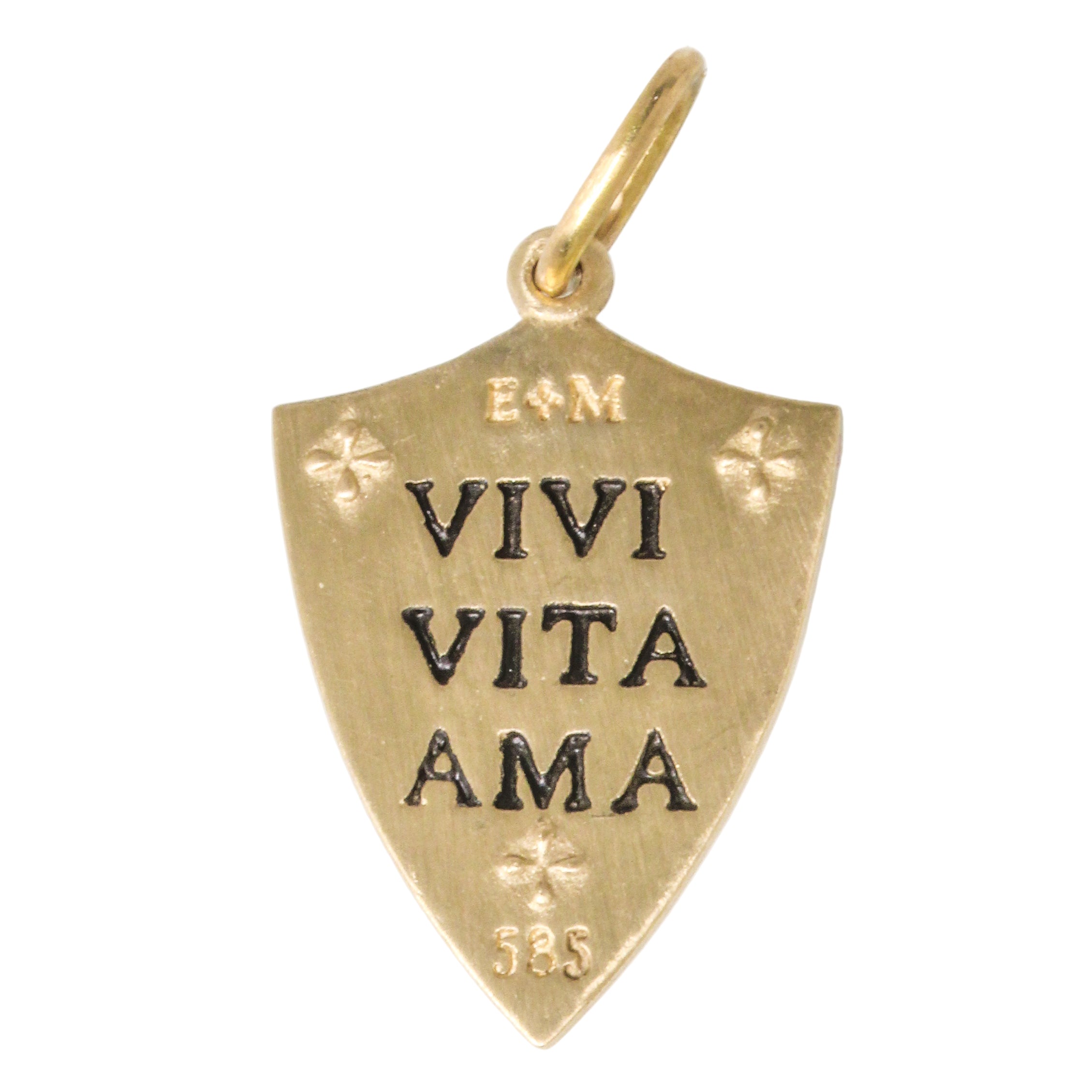 14K Shield Snake Charm-Erica Molinari