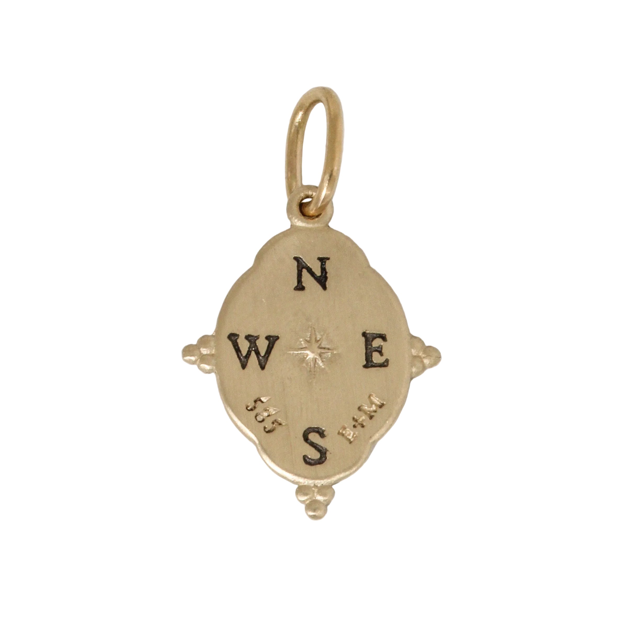 14K Small Ornate North Star Charm-Erica Molinari