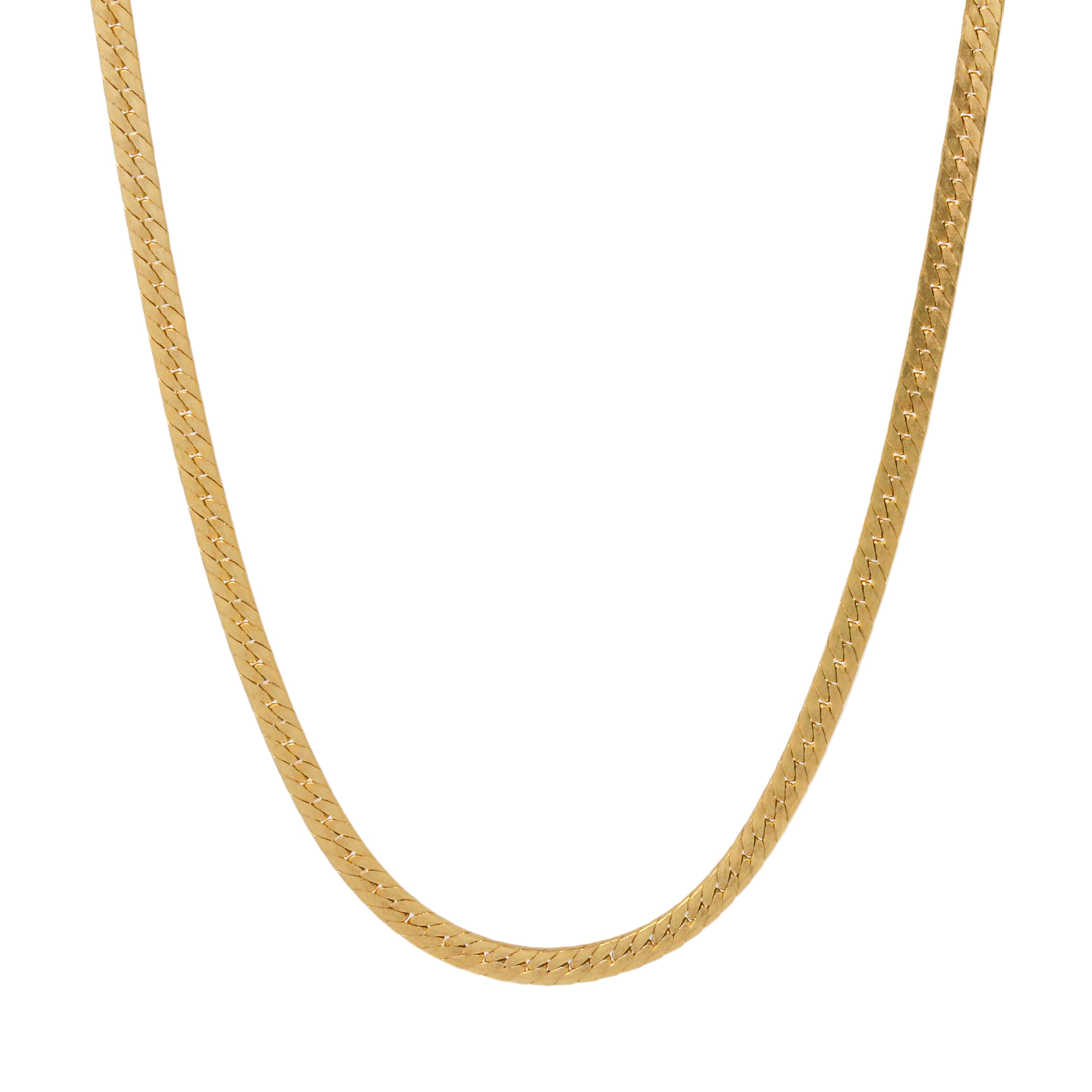2.4mm Gold-Filled Herringbone Chain-Chemistry Jewelry