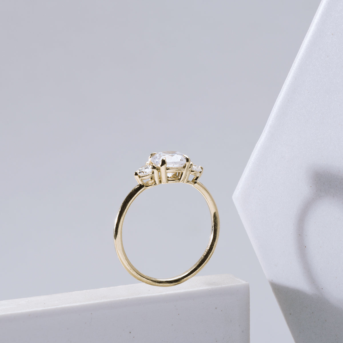 3 Diamond Engagement Ring-Unbridaled Collective