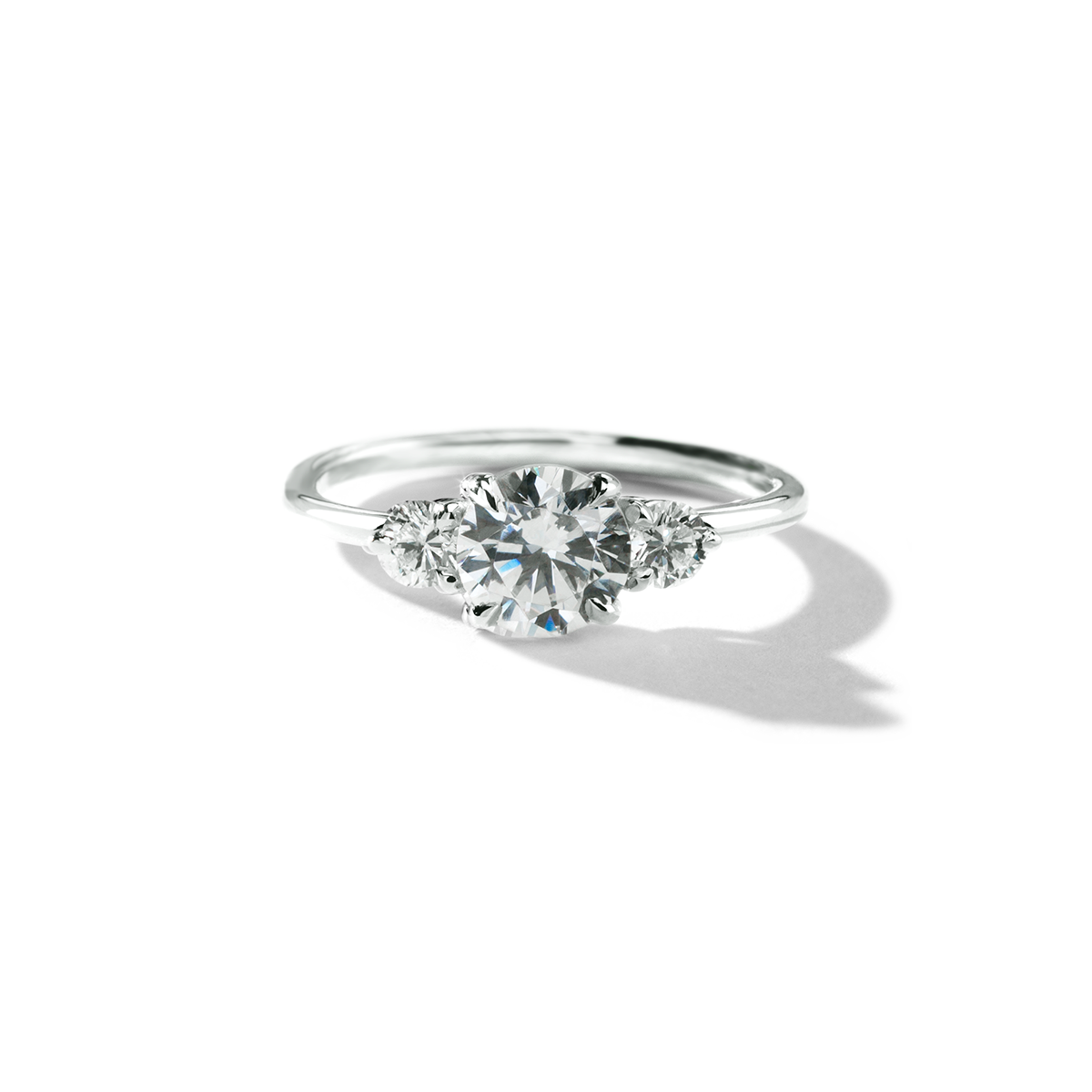 3 Diamond Engagement Ring
