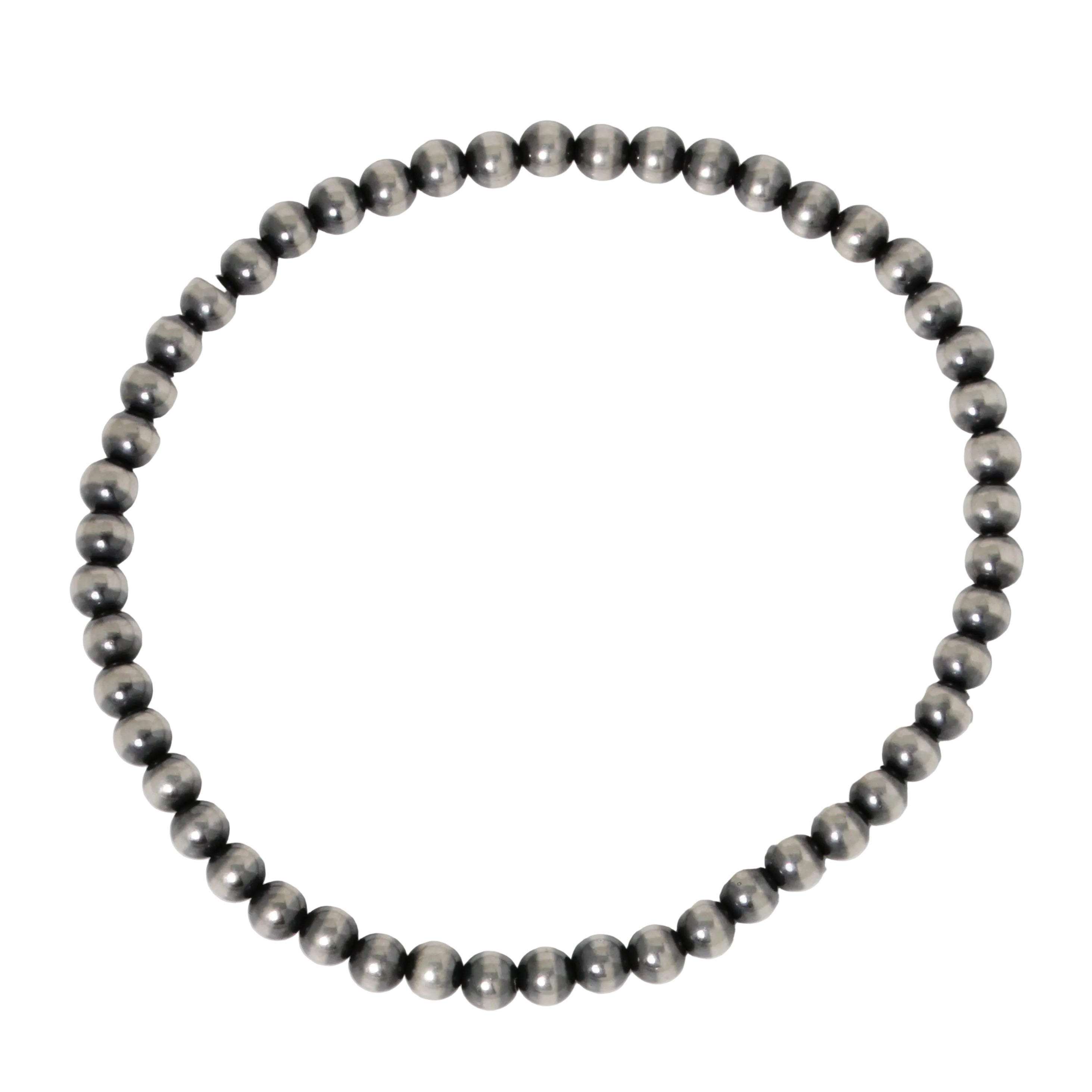4mm Navajo Pearl Bead Bracelet-Southwest