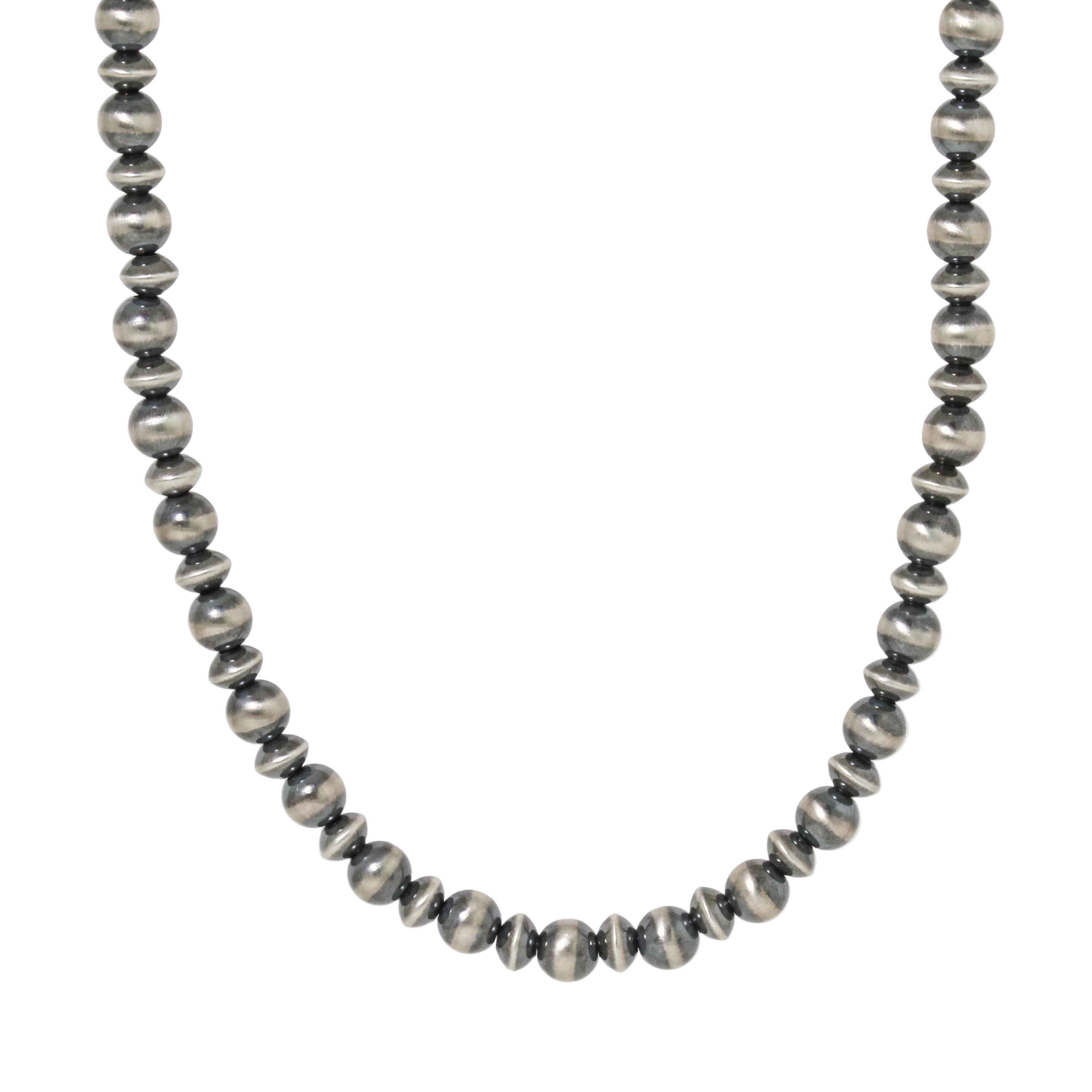 5mm Navajo Pearl & Saucer Necklace-Southwest