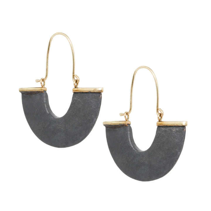 Hinged Fan Hoop Earrings