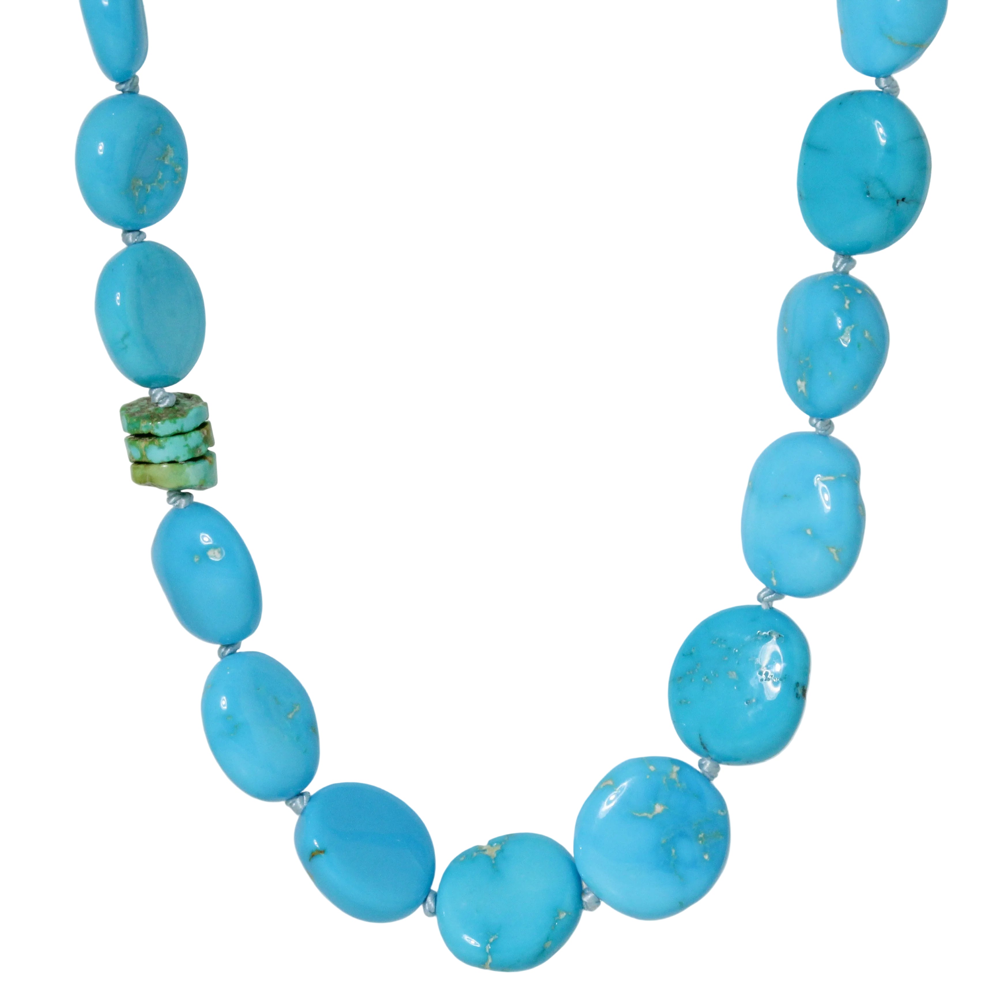 Bright Turquoise Strand Necklace