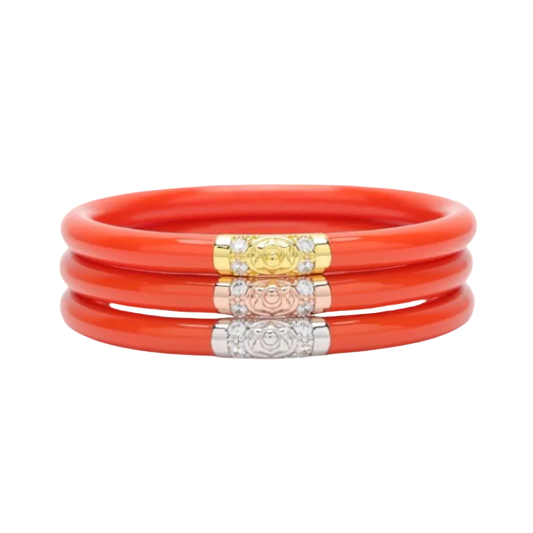 Coral - Three Kings Bangle Bracelet Set