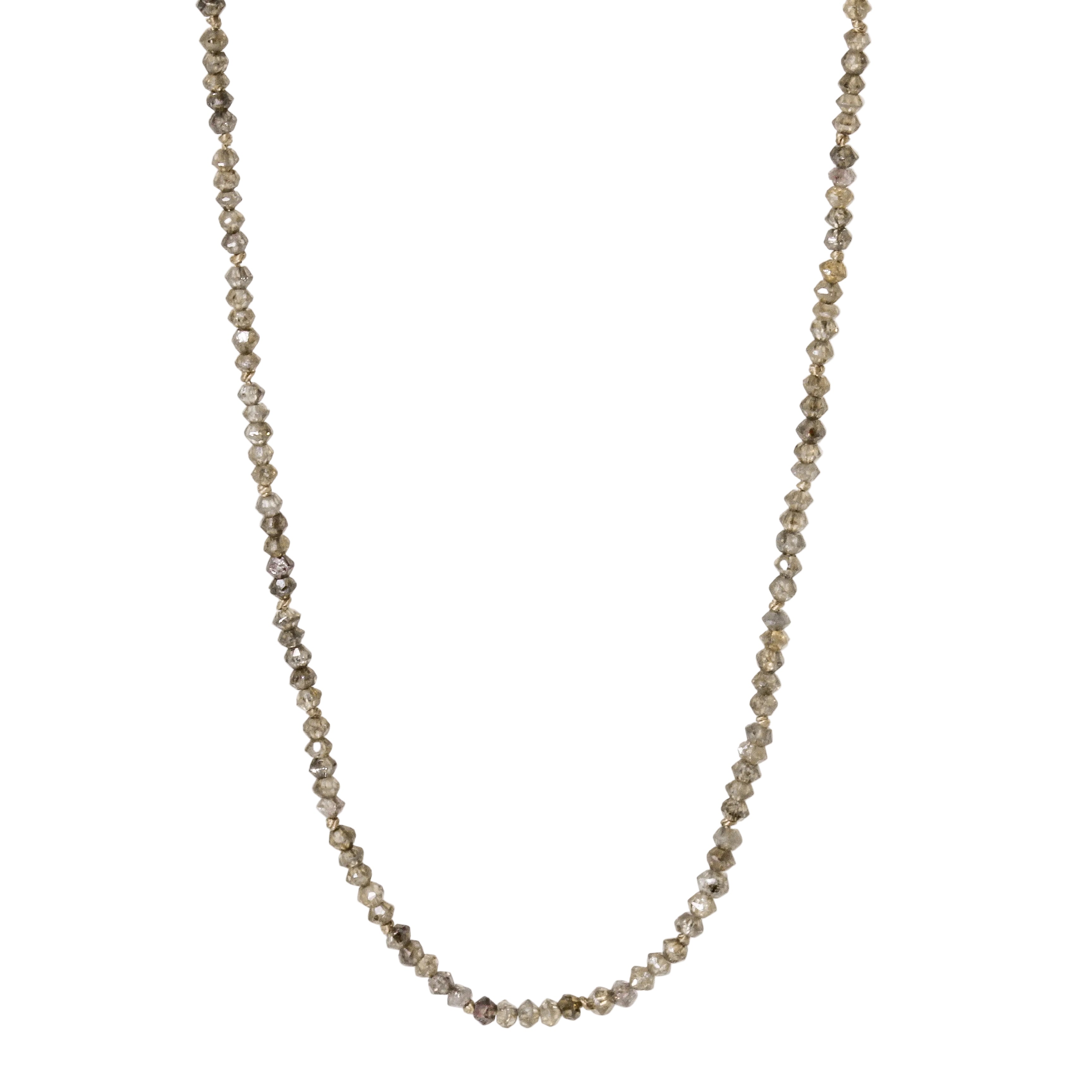 Champagne Diamond Strand Necklace