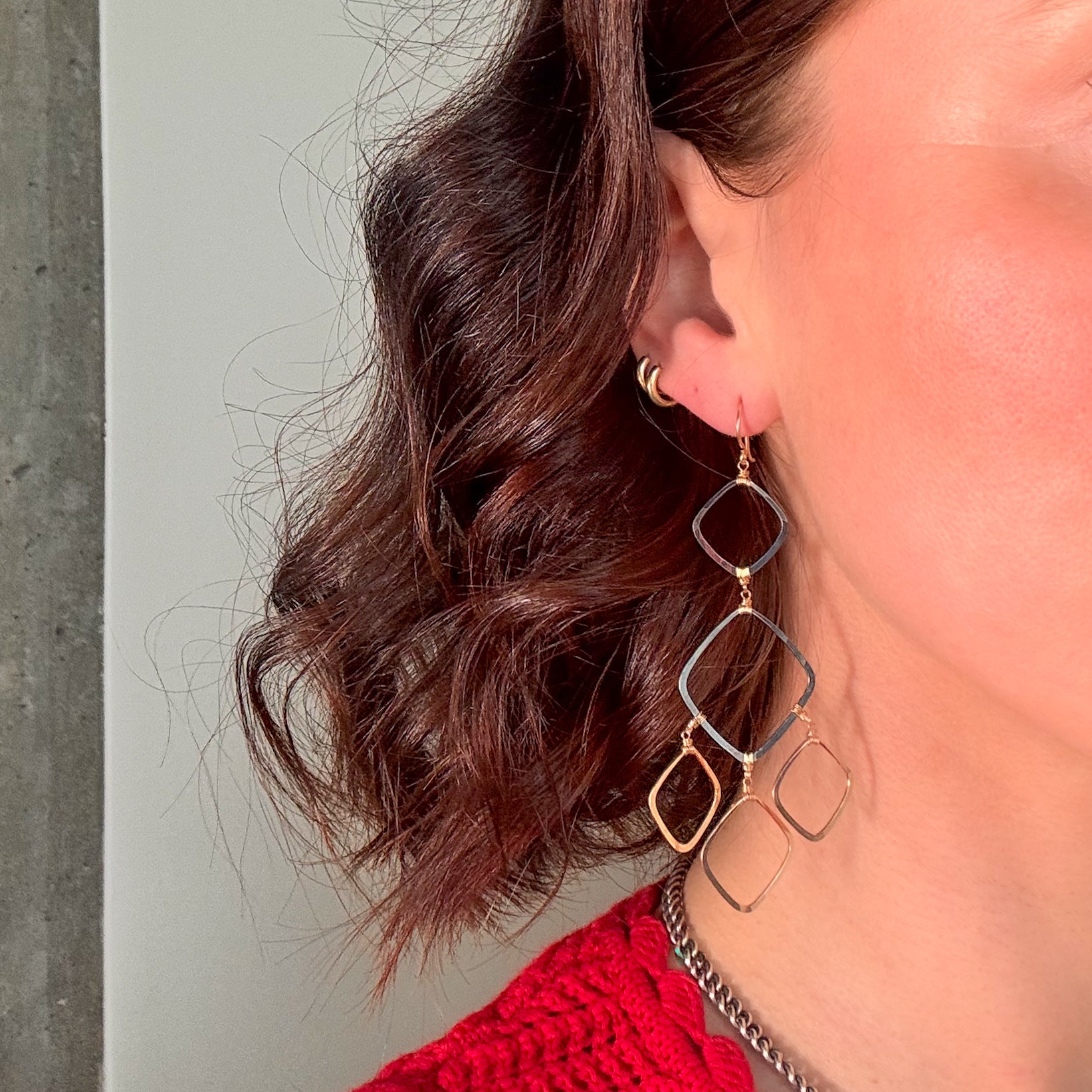 Blooming Petal Chandelier Earrings
