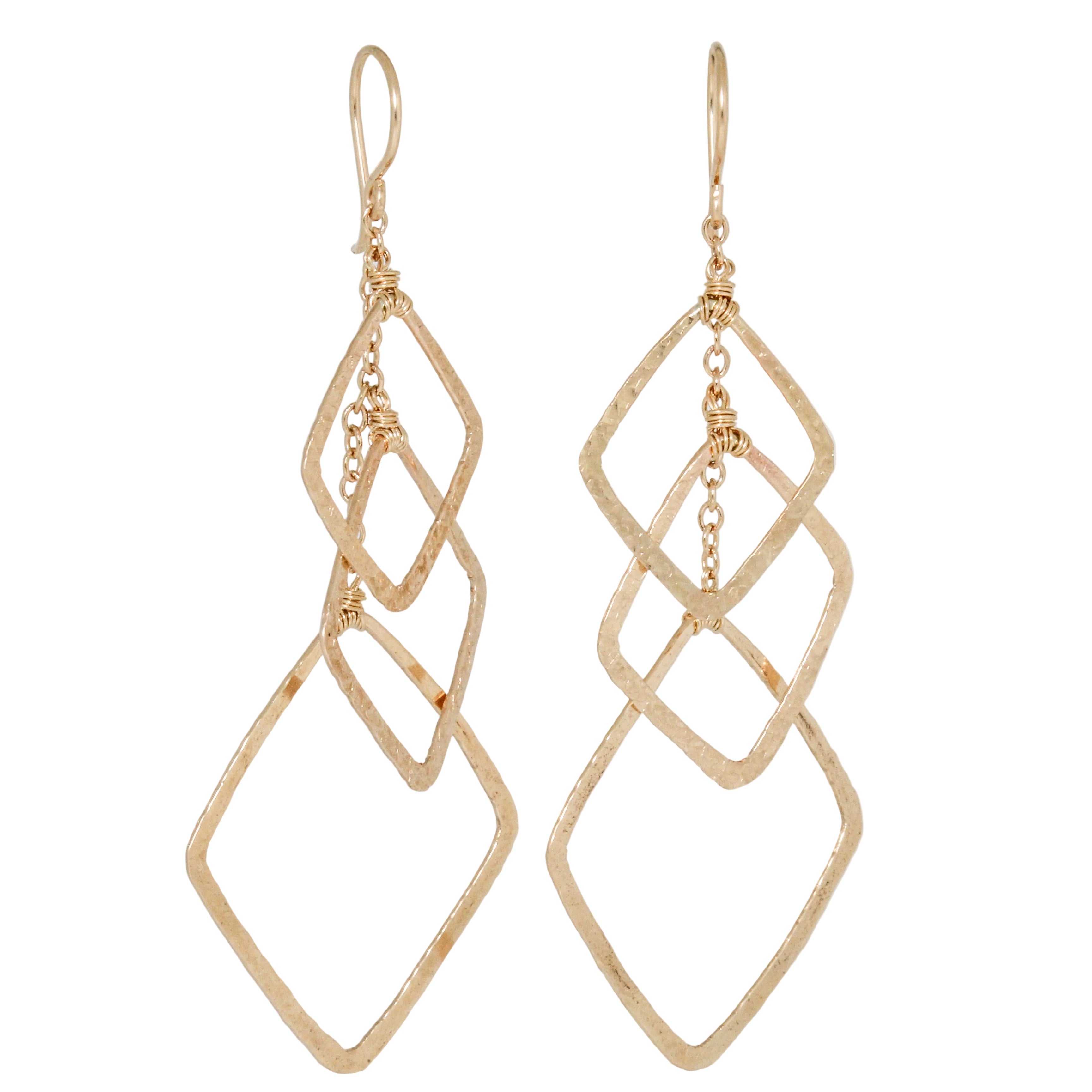 Dancing Diamond Shape Earrings