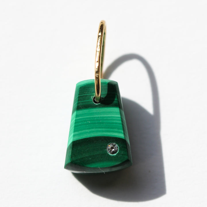 Malachite Prism Charm