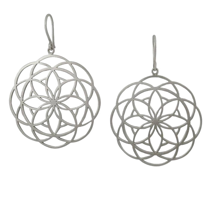 Large Flower of Life Earrings