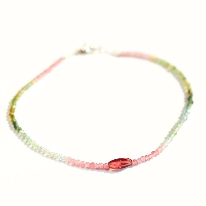 Watermelon Tourmaline & Pink Tourmaline Bracelet No. 130